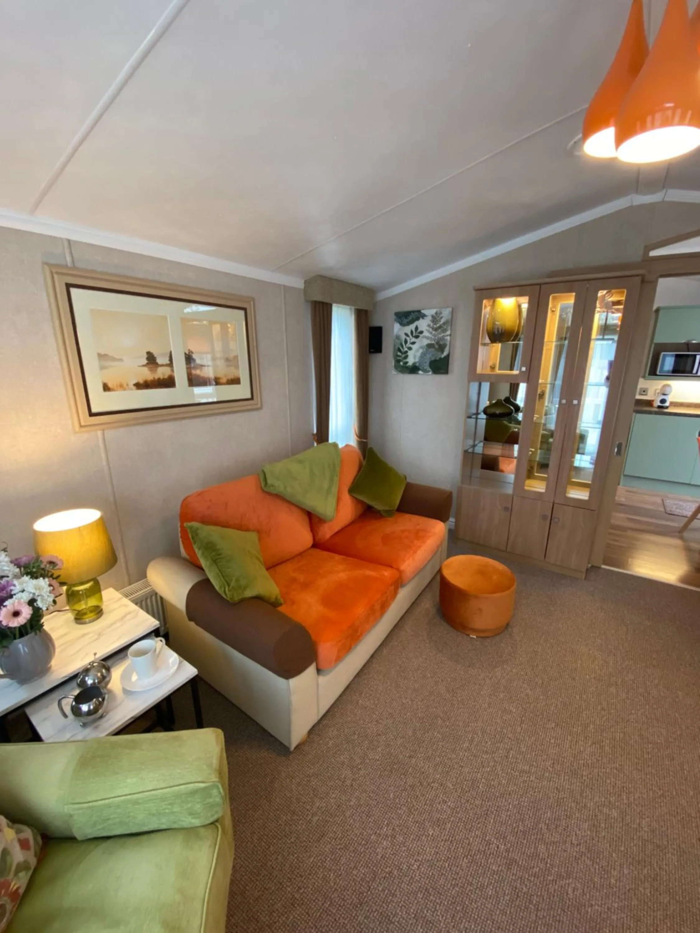 Living room in Red Squirrel Lodge