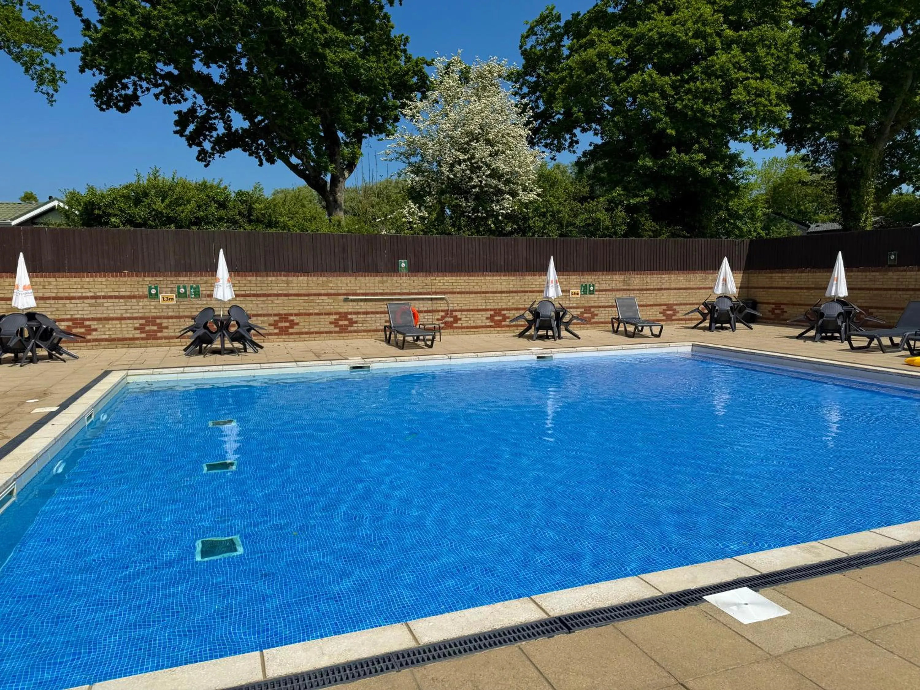 Swimming pool in Red Squirrel Lodge