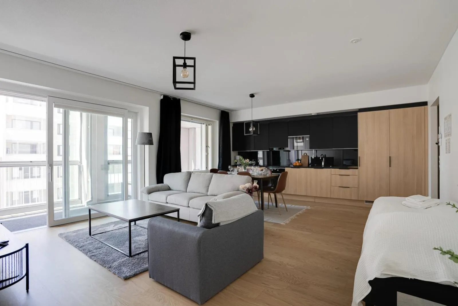 Two-Bedroom Deluxe Apartment with Balcony in Vapari - Tampere Soccer Stadium by Come in!