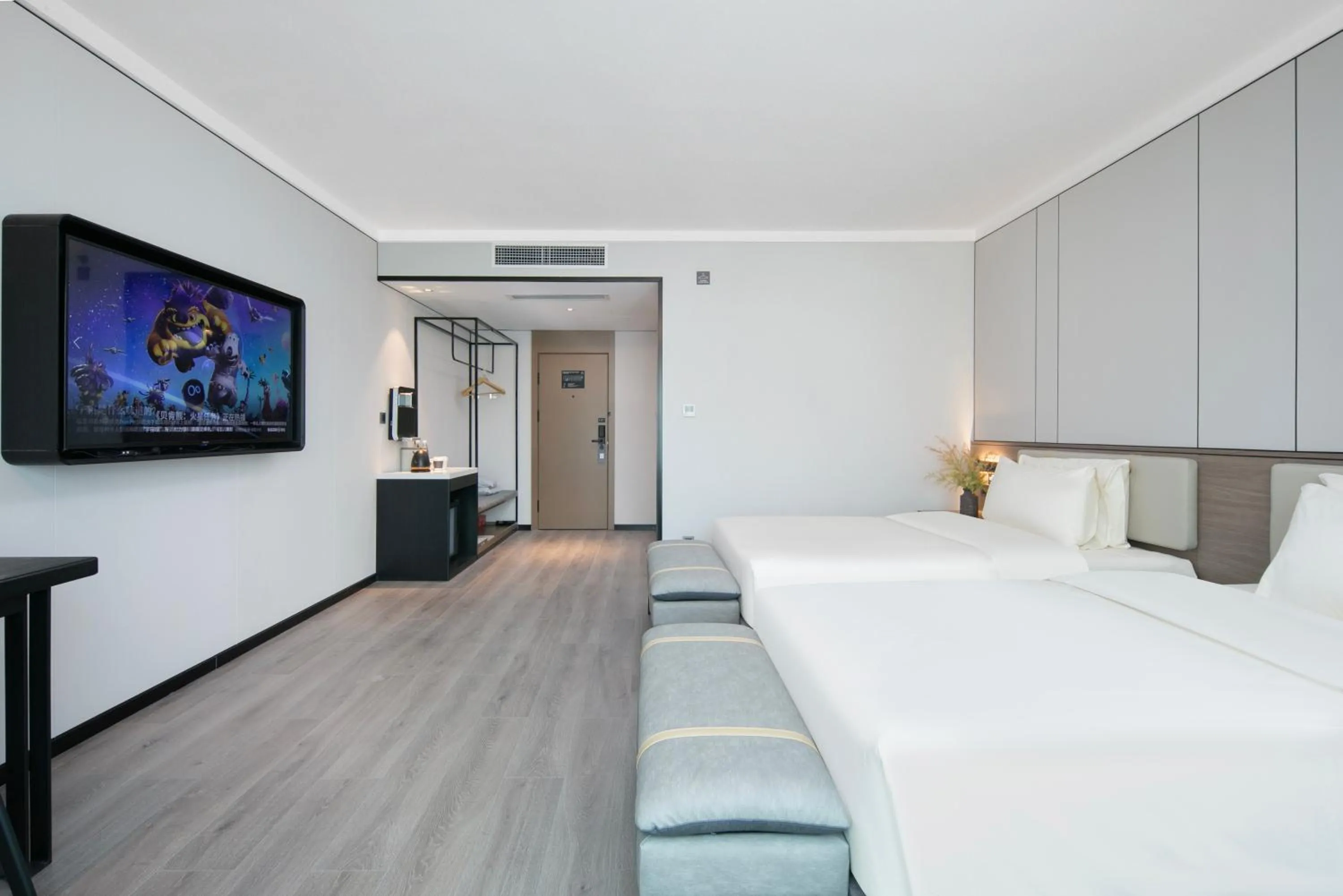 Bed in Atour X Hotel Ningbo Railway Station North Square