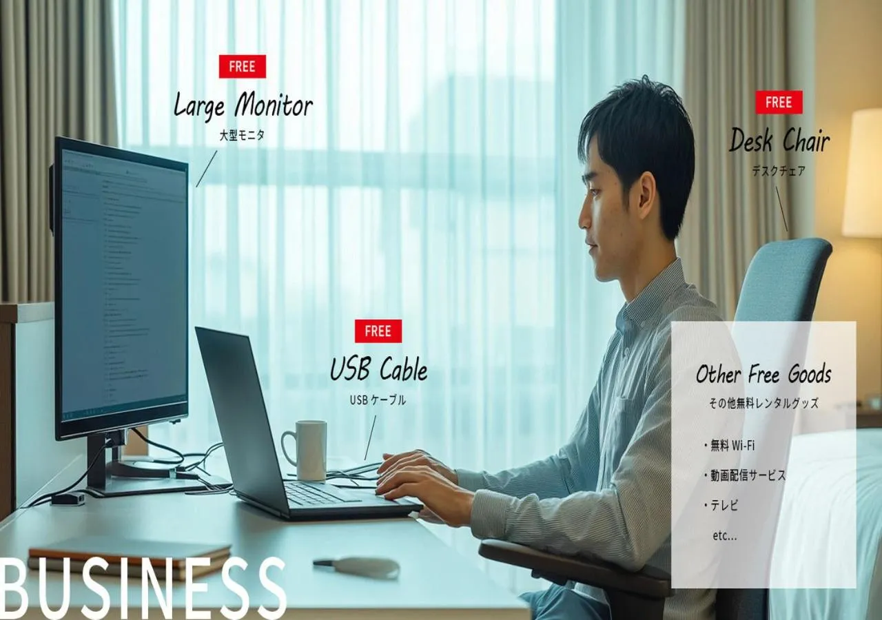 Area and facilities in B/C HOTEL NAHA Hotel with Rental Car