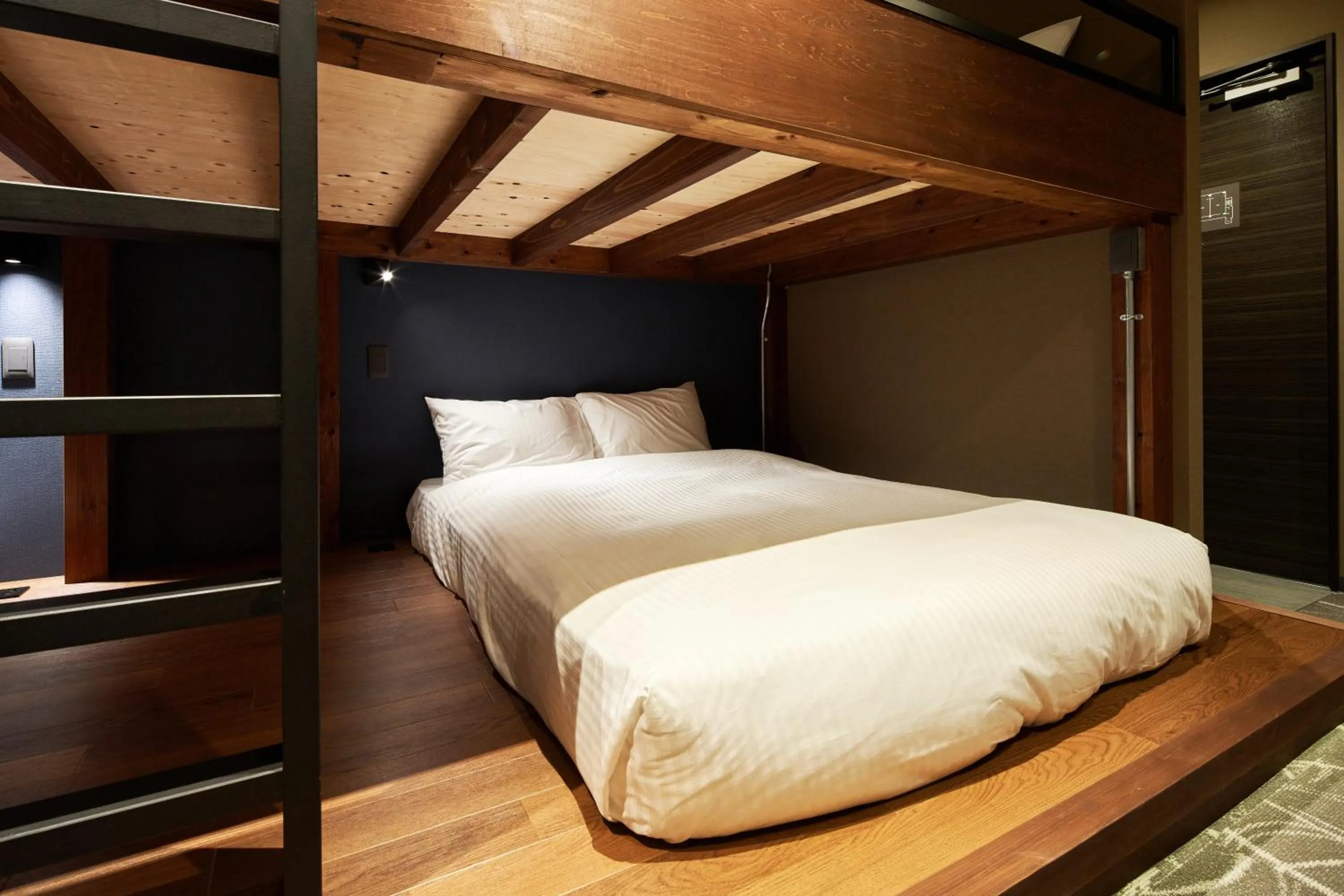 Photo of the whole room, Bed in B/C HOTEL NAHA Hotel with Rental Car