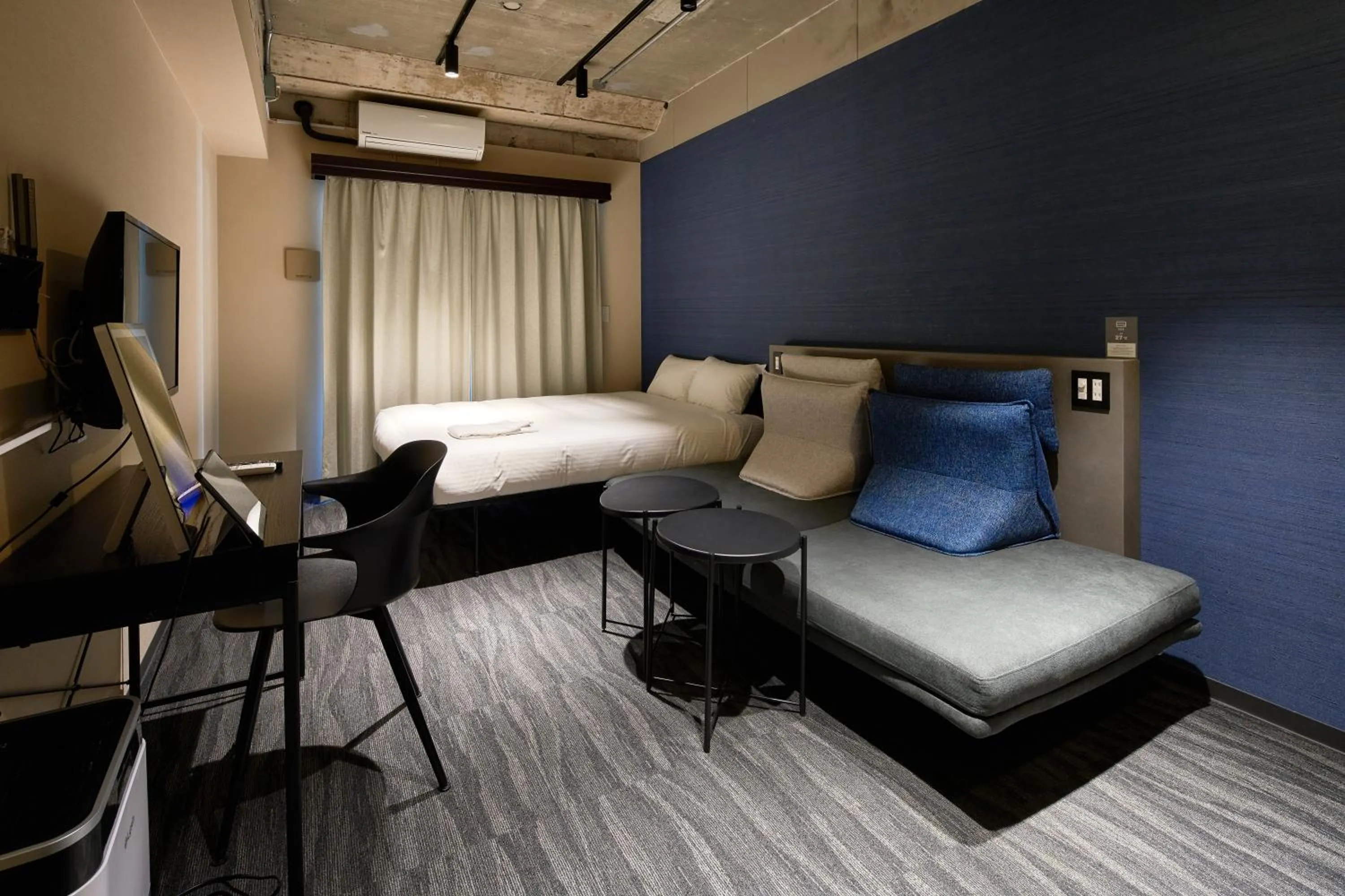 Photo of the whole room, Bed in B/C HOTEL NAHA Hotel with Rental Car