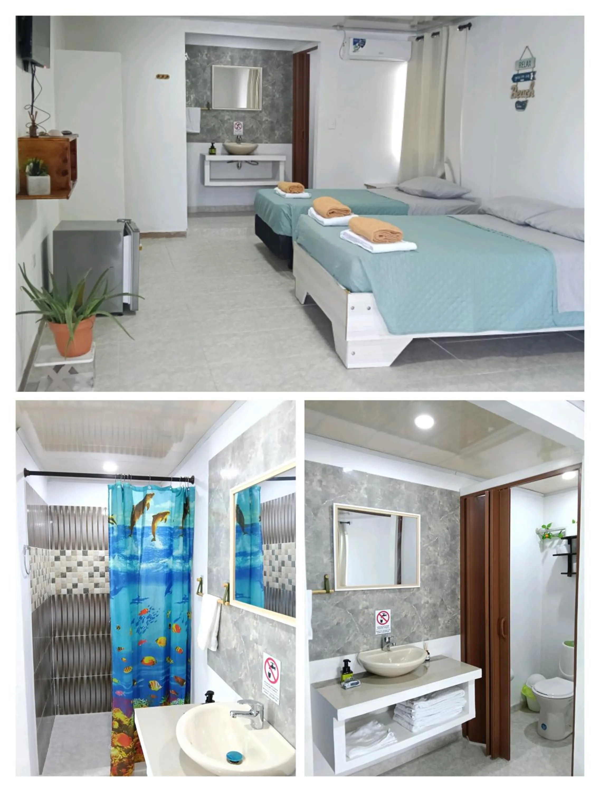 Twin Room with Balcony in Posada In the Caribbean