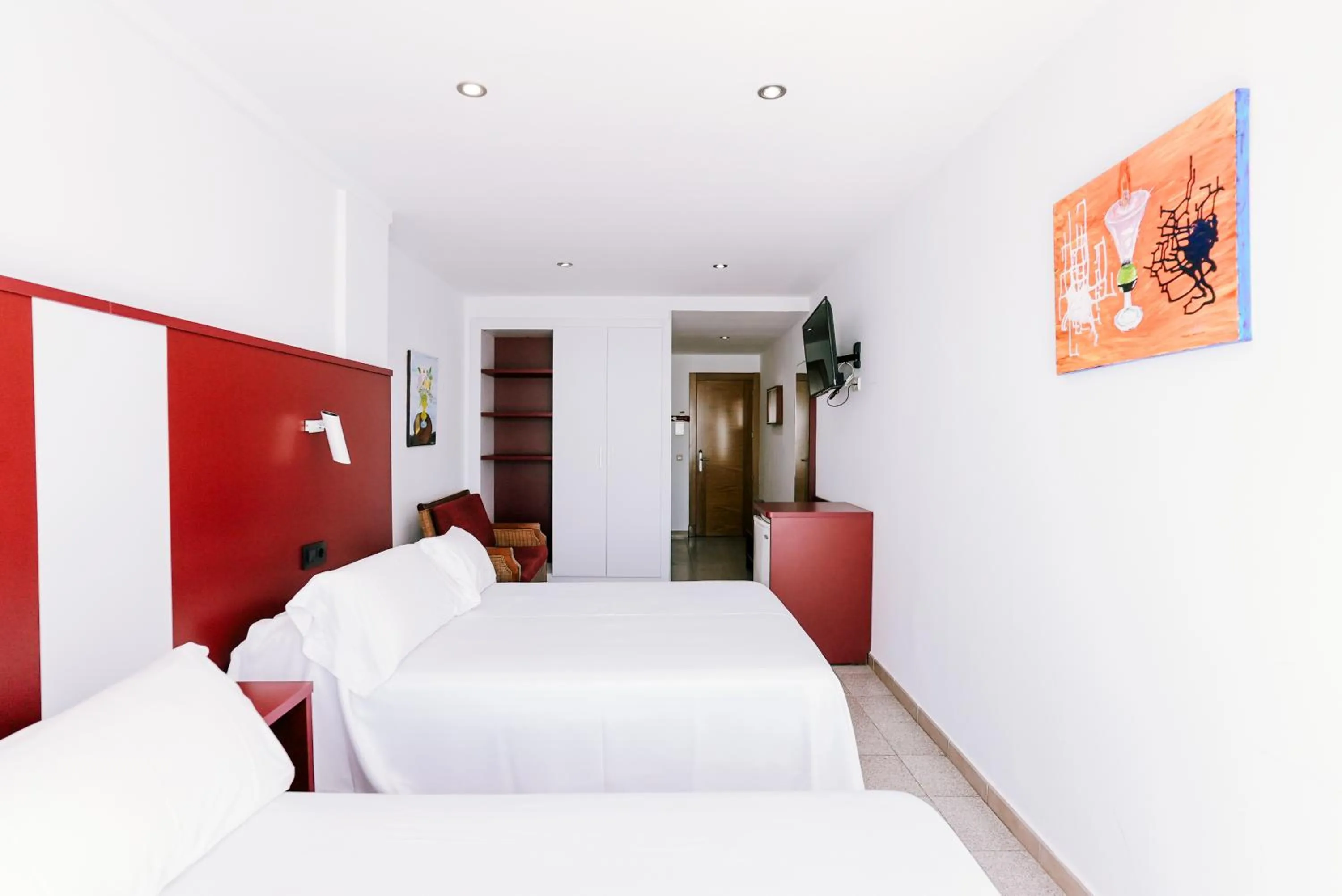 Bed in Hospedium Hotel Continental