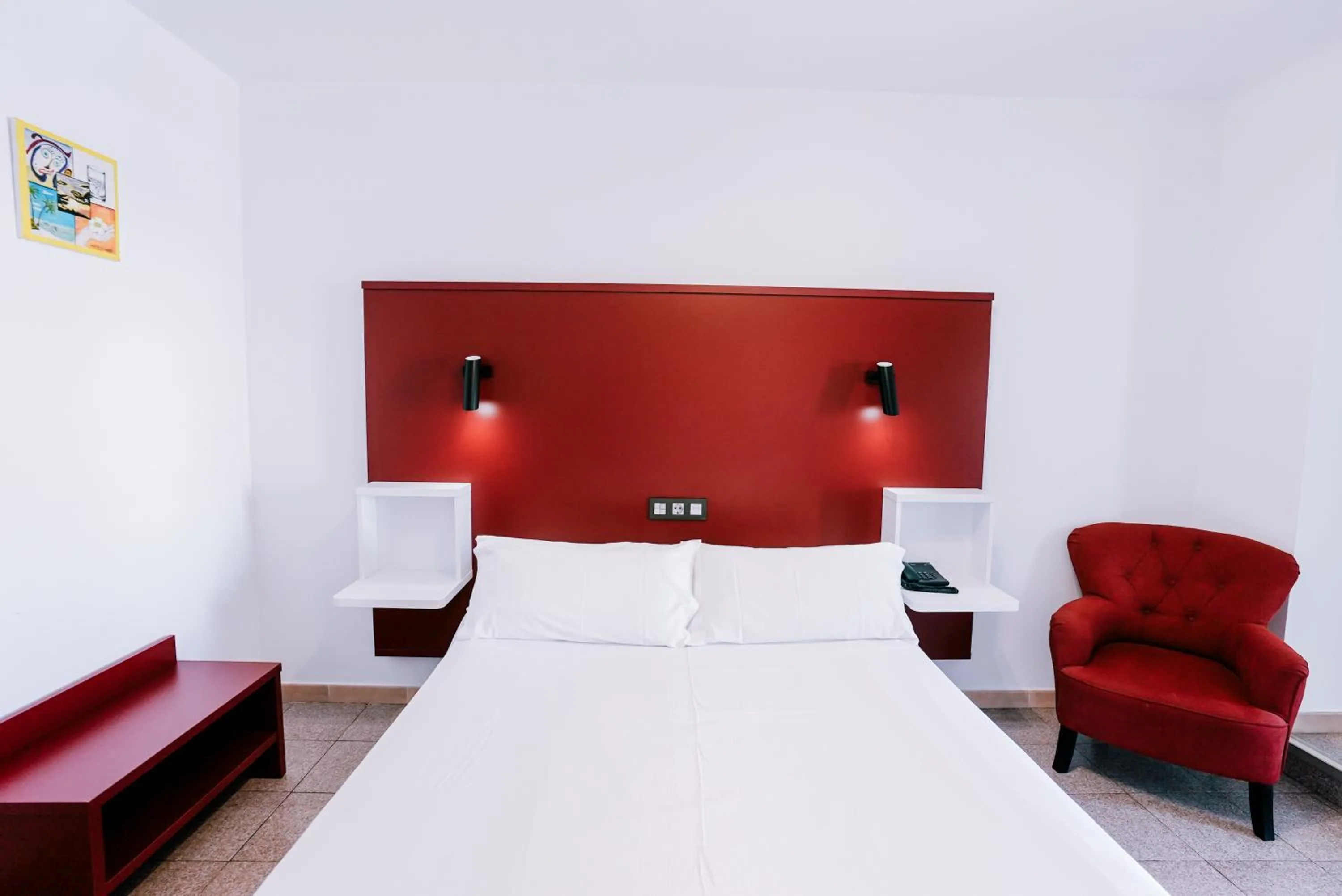 Bed in Hospedium Hotel Continental