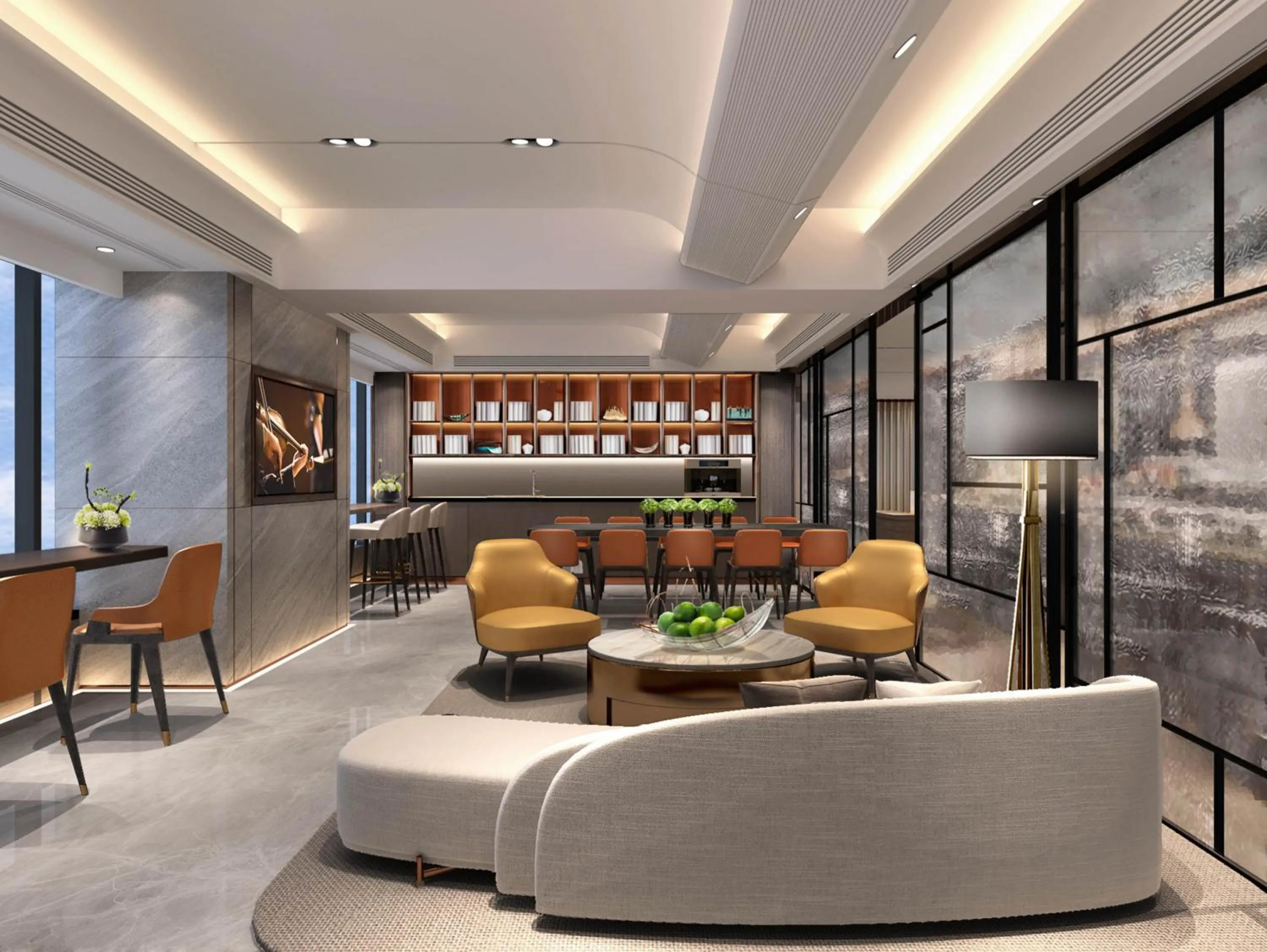 Seating area in Ascott North Point Hong Kong