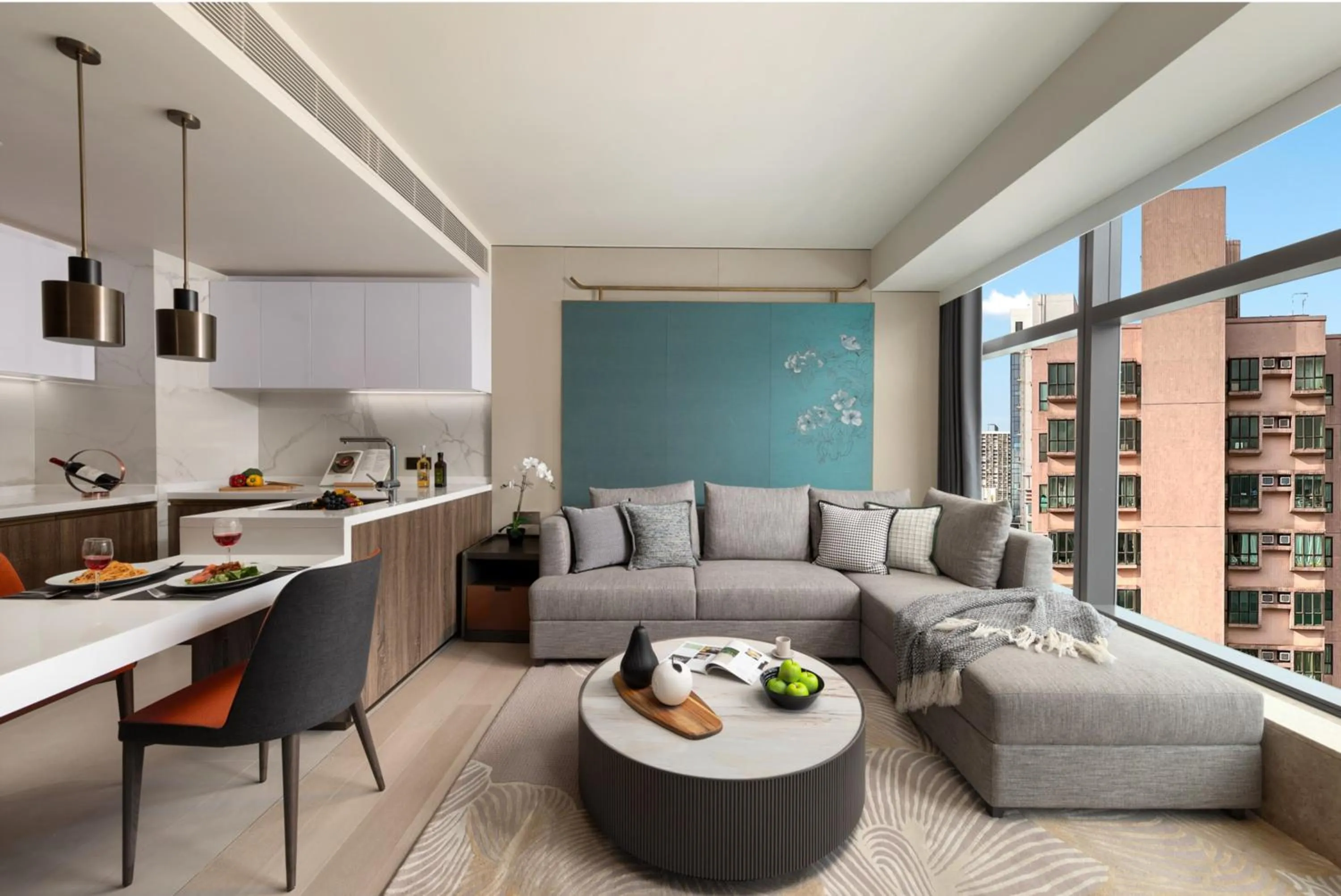 Living room in Ascott North Point Hong Kong