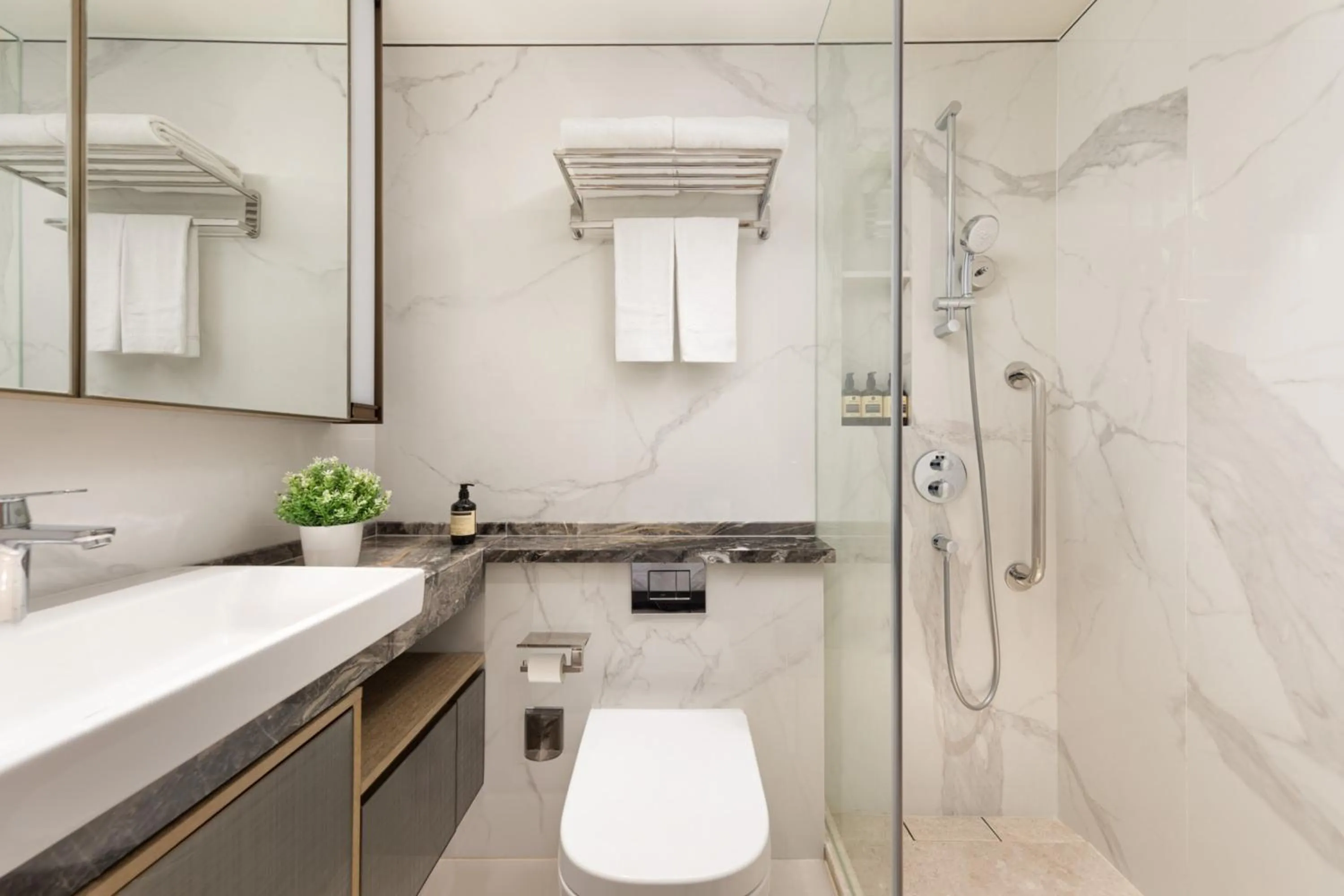 Bathroom in Ascott North Point Hong Kong