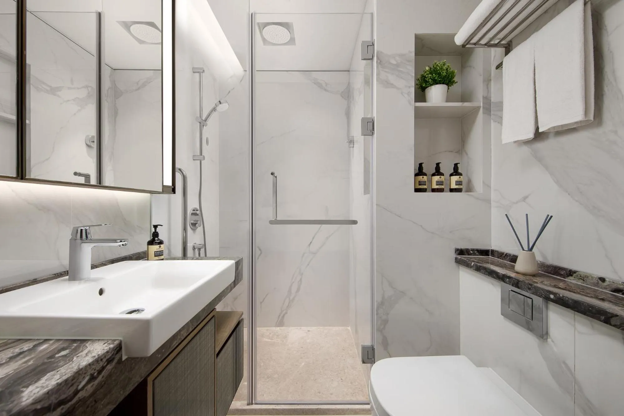 Shower in Ascott North Point Hong Kong