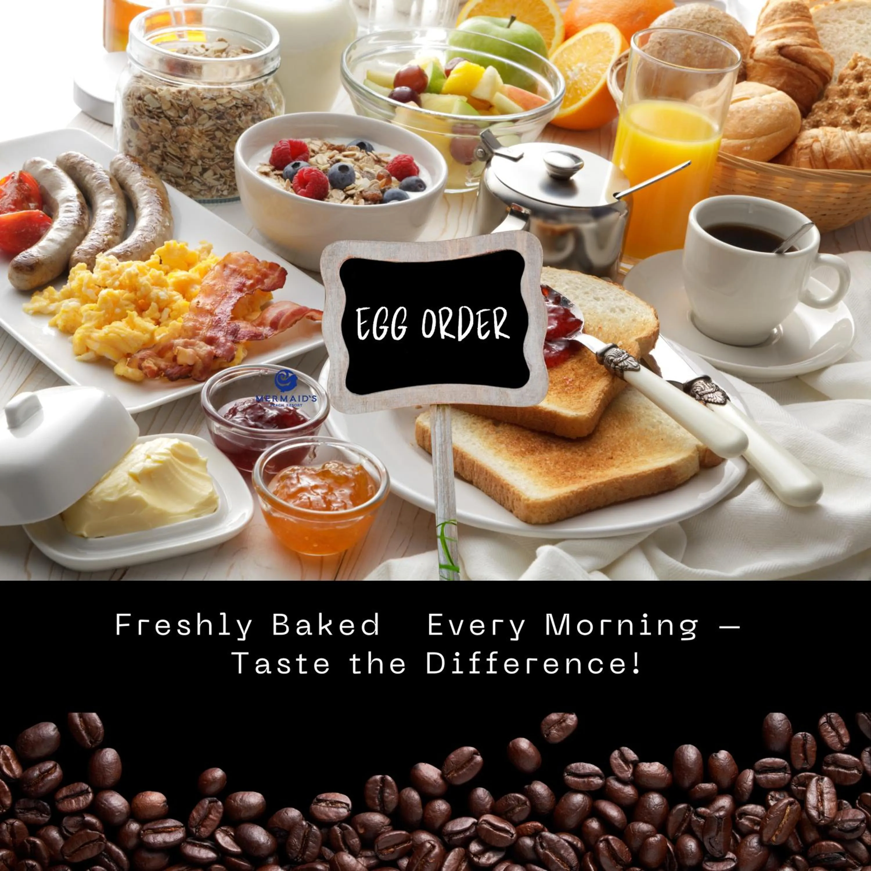 Breakfast in Mermaid Beach Resort