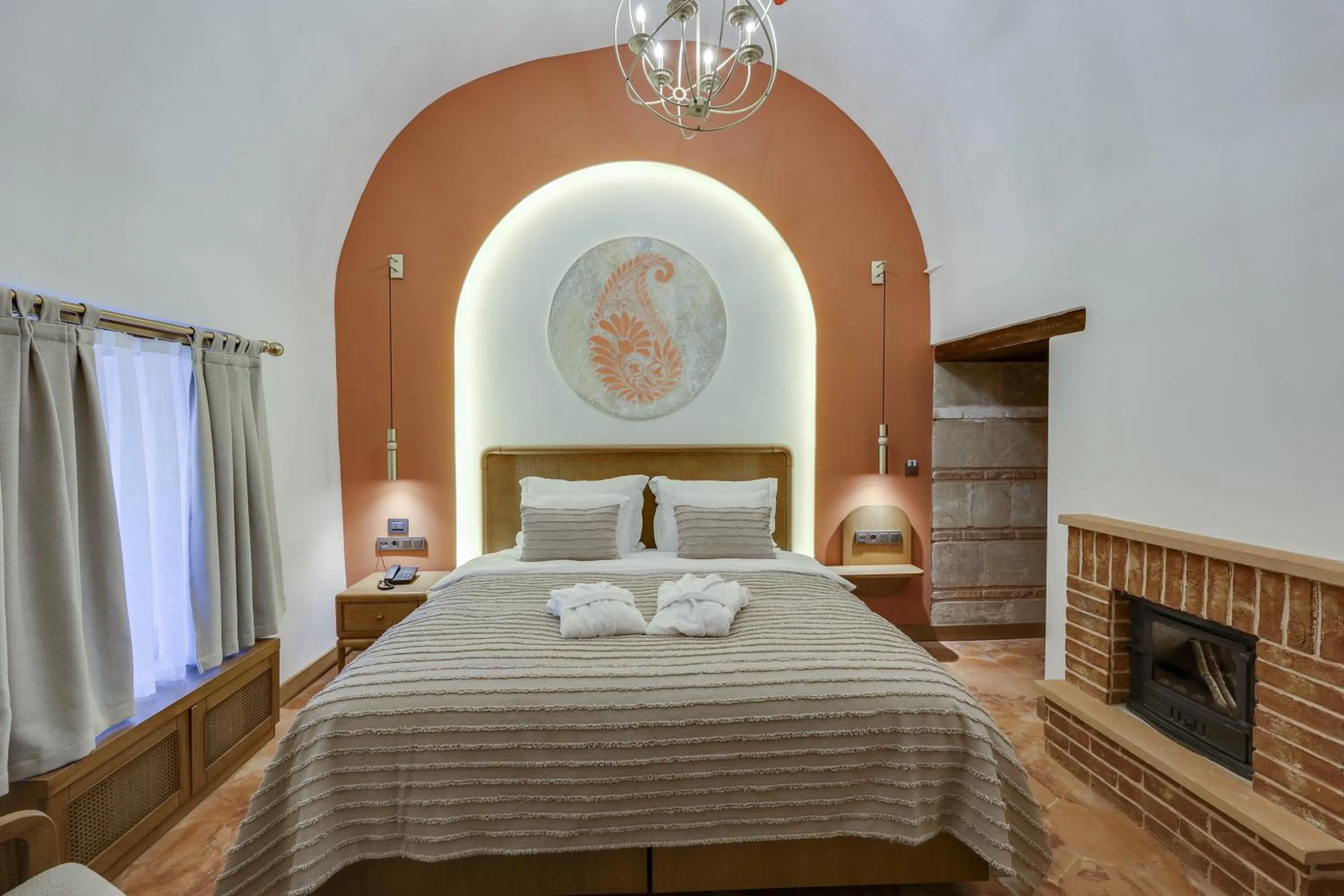 Bed in Silk Road Museum Hotel