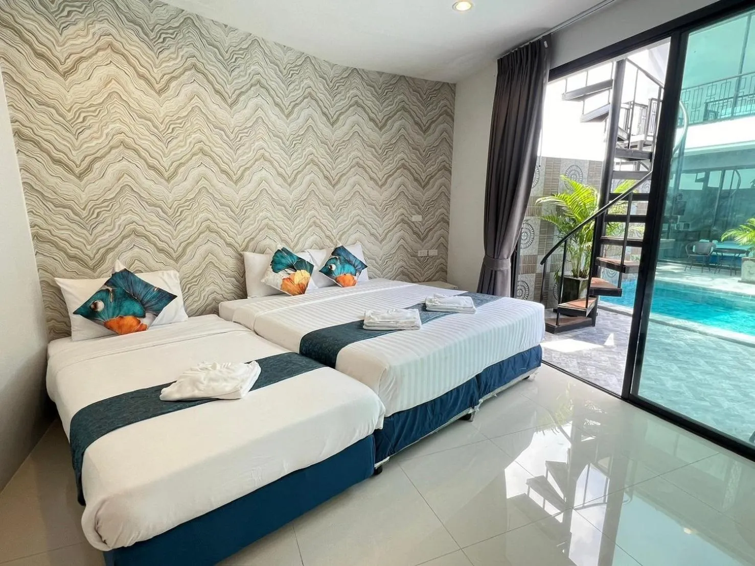 Bed in Chanakarn Pool Access Rawai