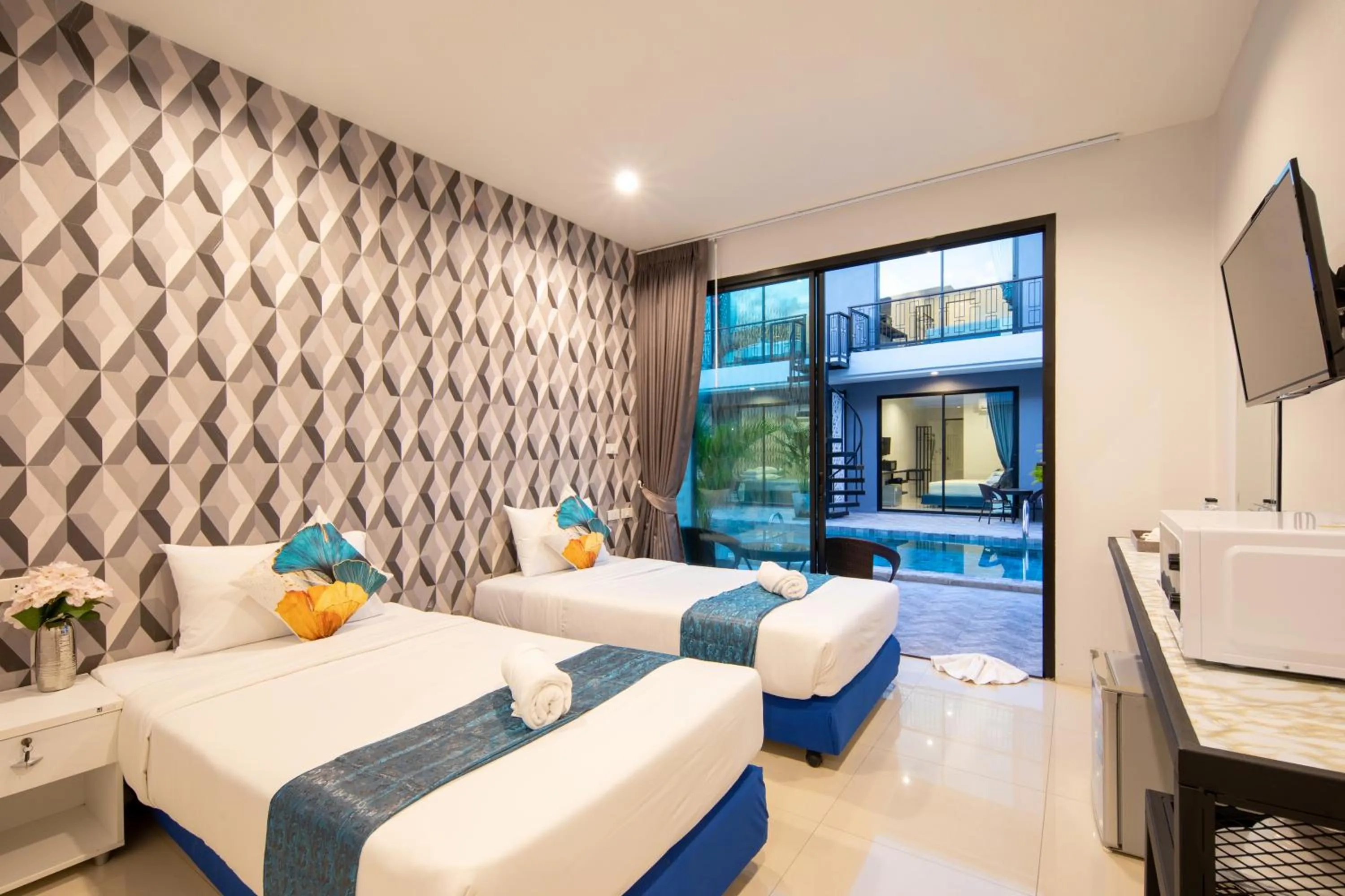 Bed in Chanakarn Pool Access Rawai