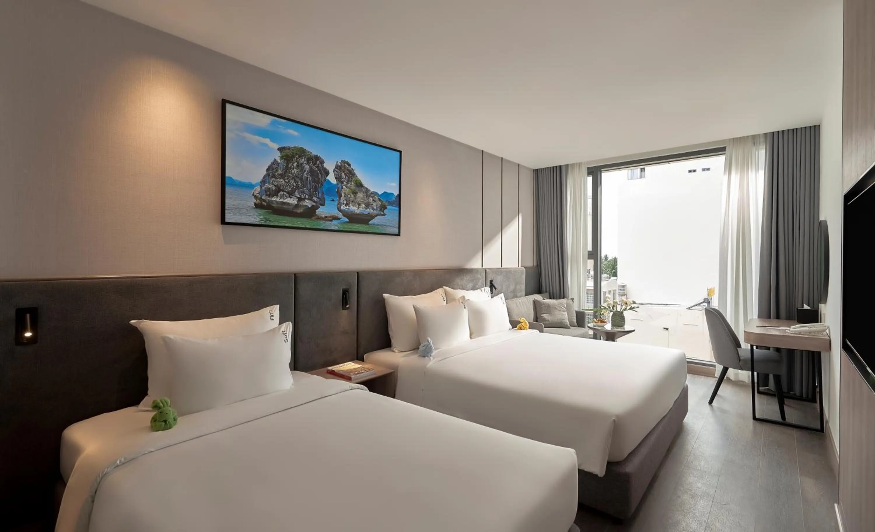 Bed in Adamas Boutique Hotel Nha Trang