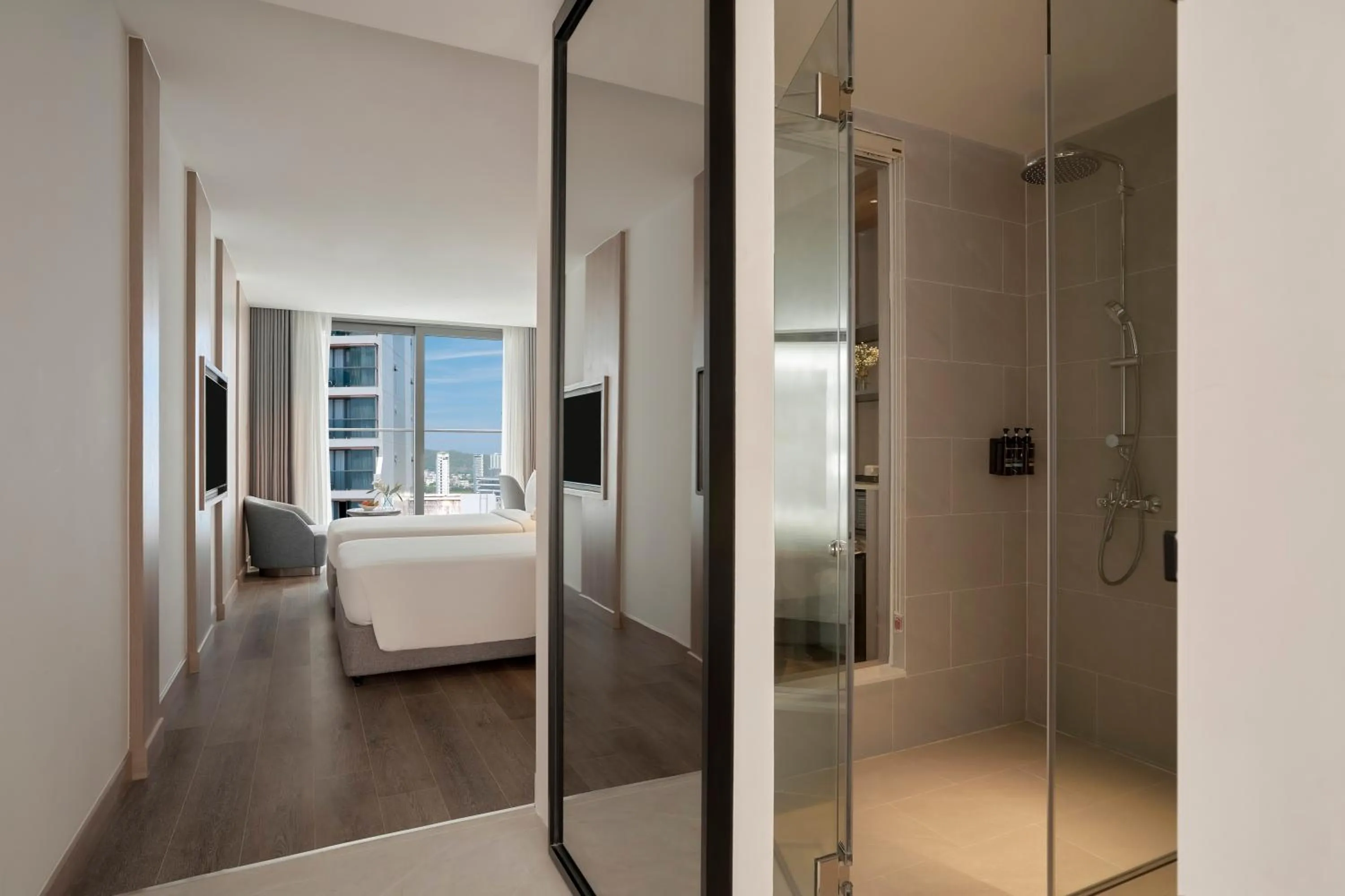 Shower, Bed in Adamas Boutique Hotel Nha Trang