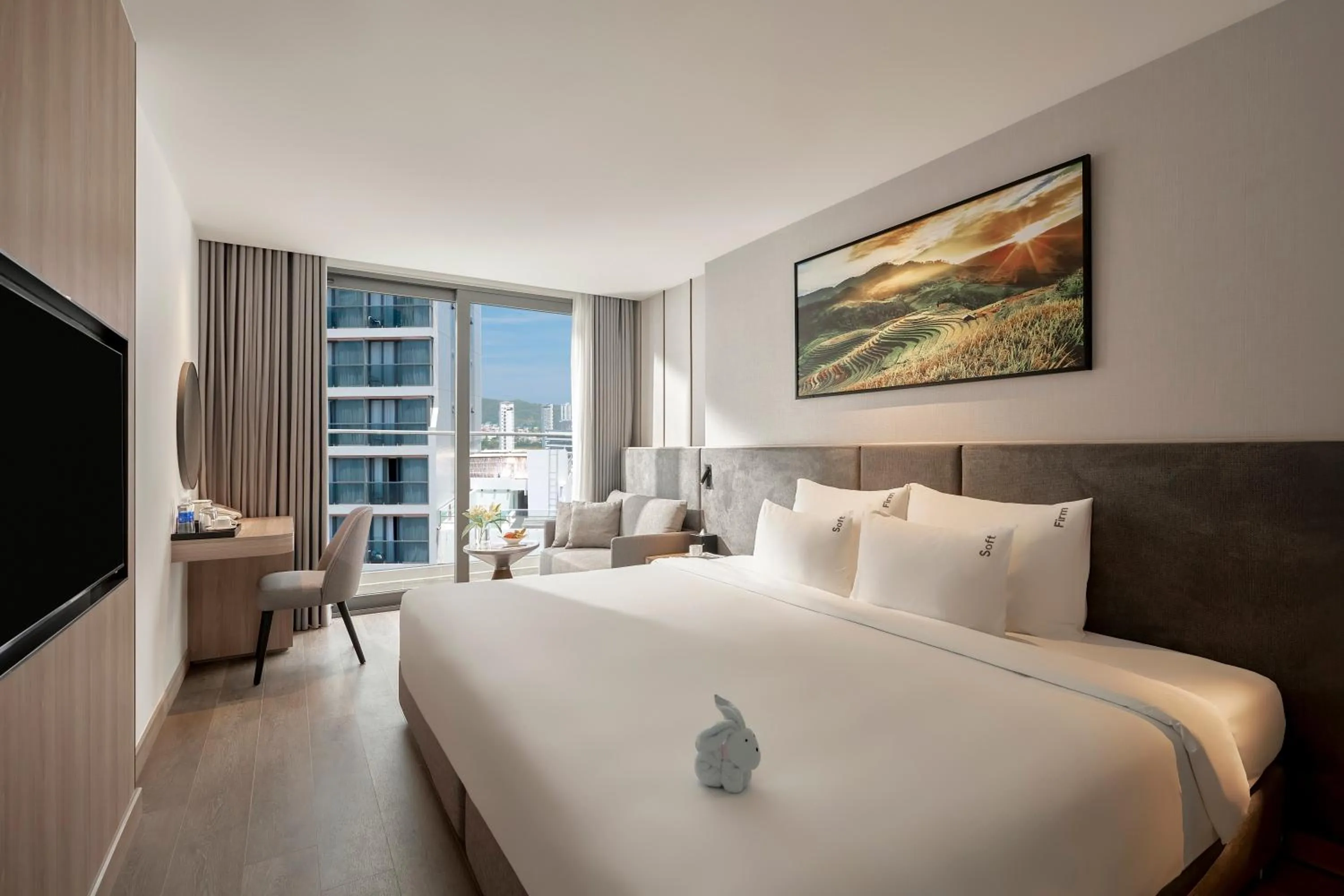 Bed in Adamas Boutique Hotel Nha Trang