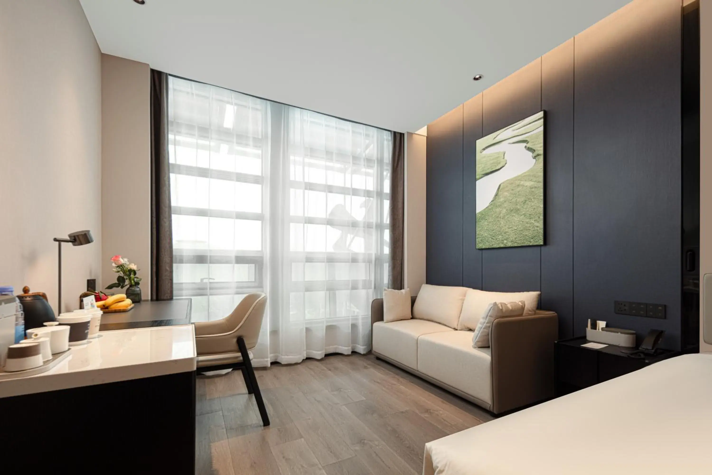 Bed in Atour Hotel Shanghai South Station Shilong Road Bed in Atour Hotel Shanghai South Station Shilong Road