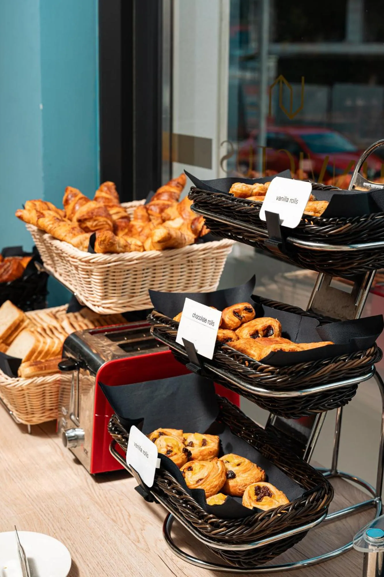 Buffet breakfast in Invictus Hotel