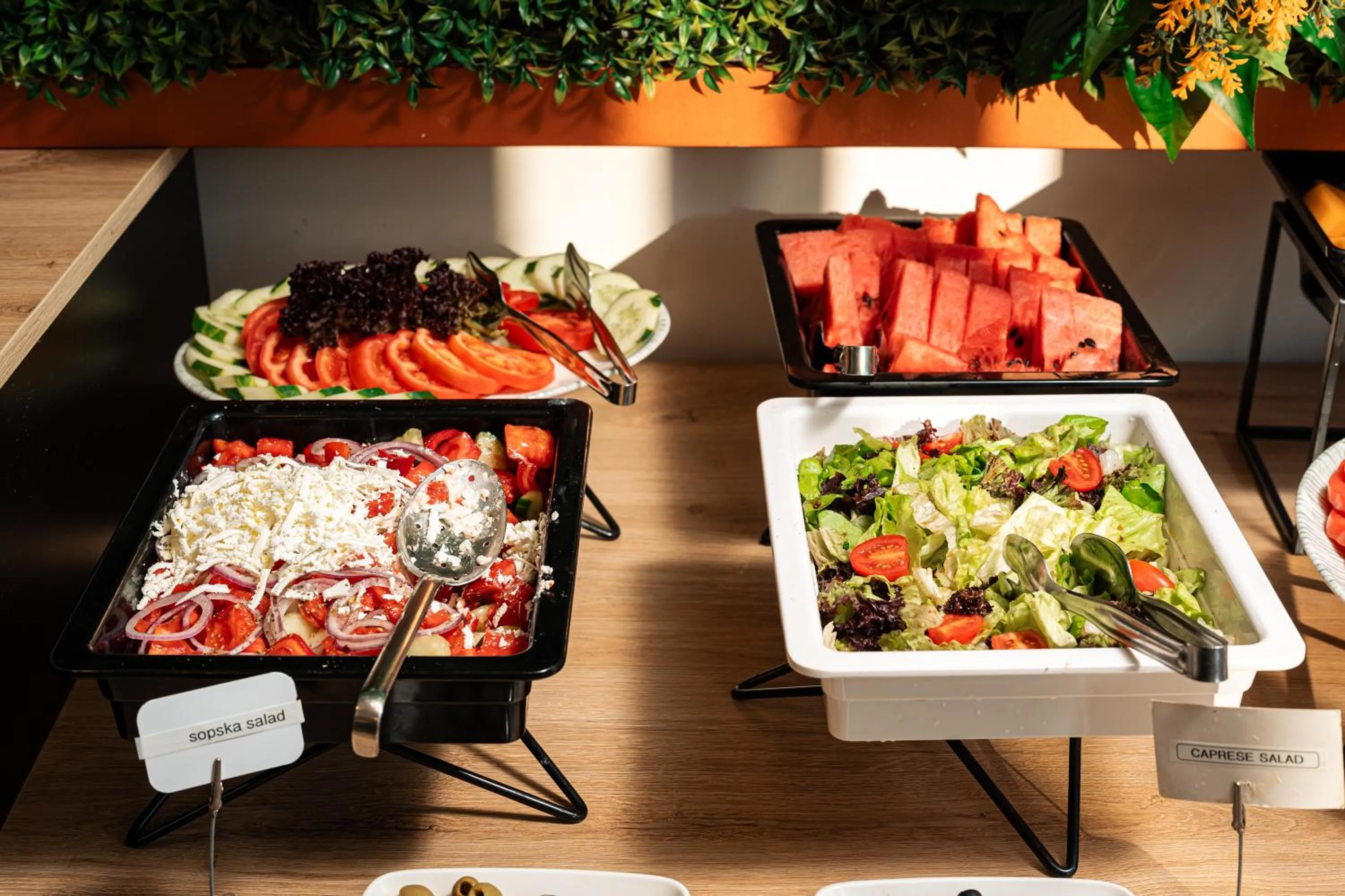 Buffet breakfast in Invictus Hotel