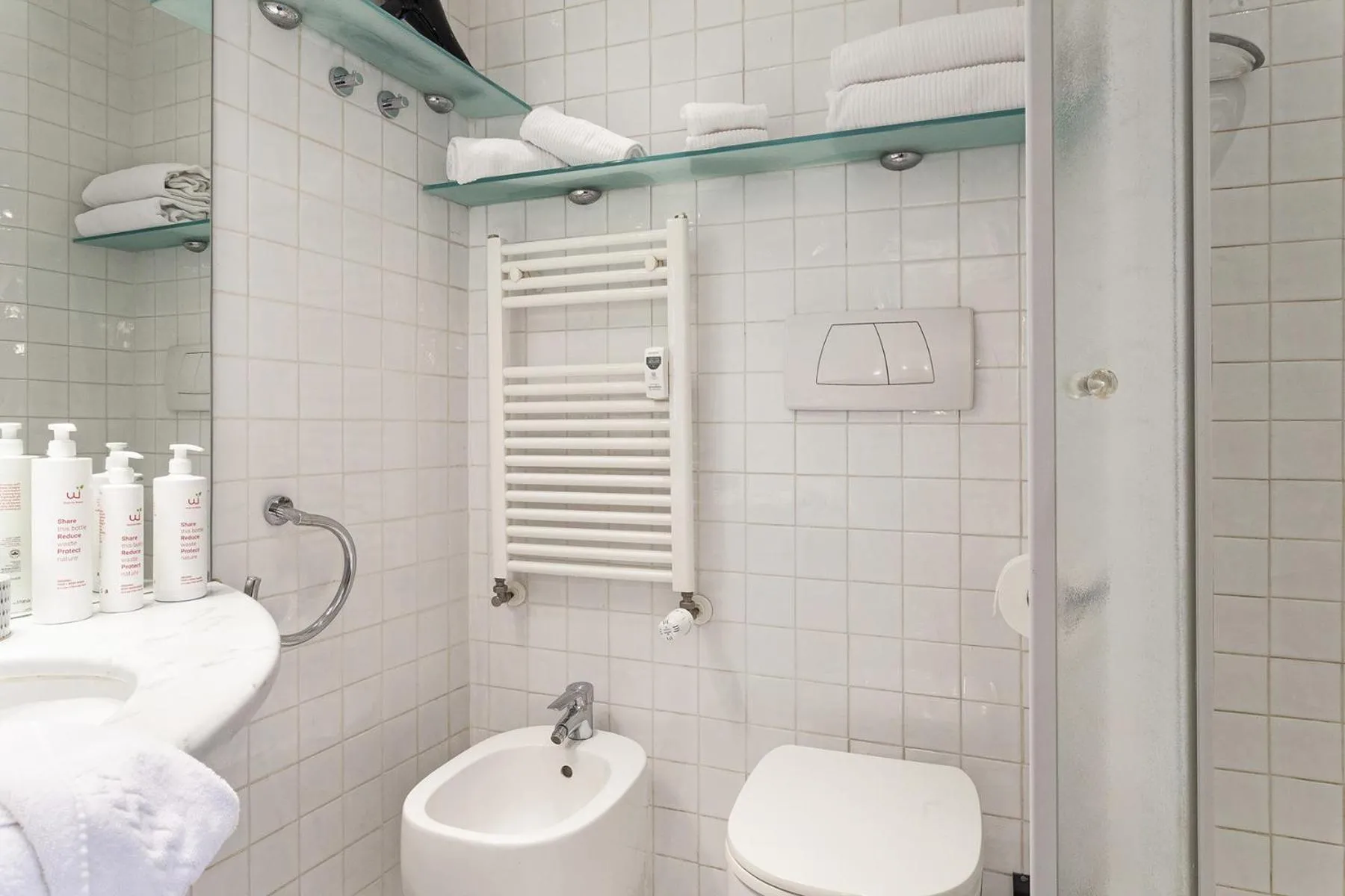 Bathroom in Elegant Studio in the City Center by Wonderful Italy