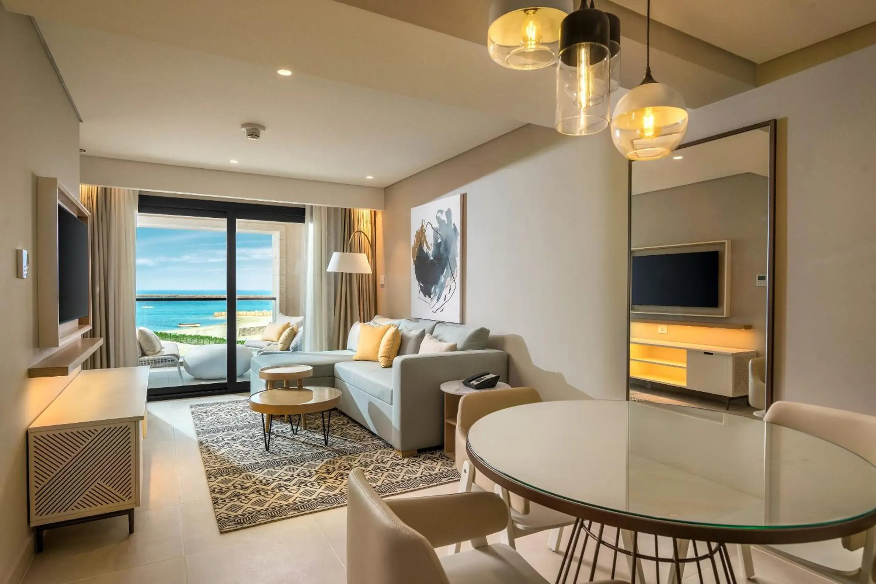 Living room in Palma Bay Rotana Resort - New Alamein Living room in Palma Bay Rotana Resort - New Alamein