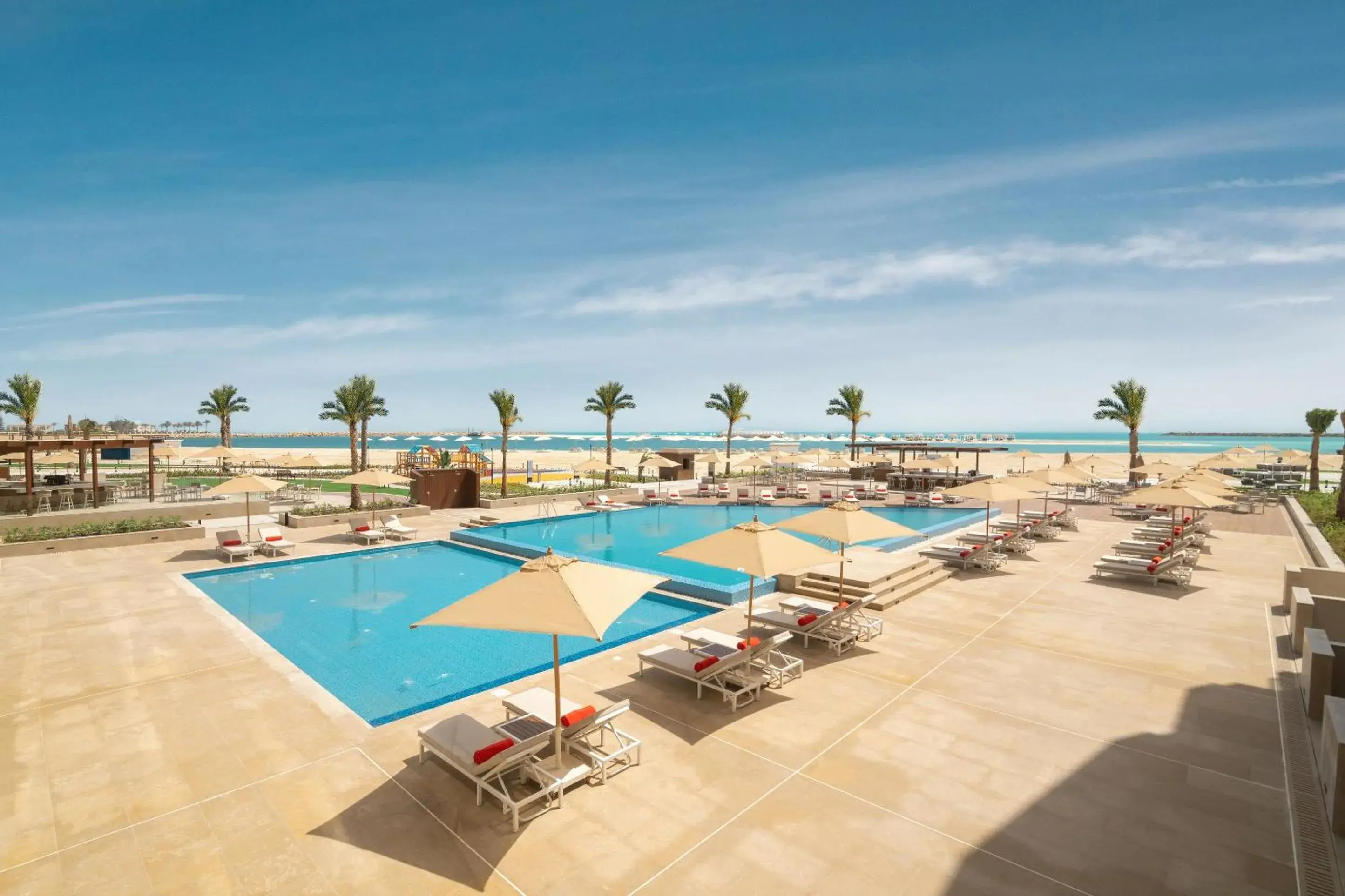 Swimming pool in Palma Bay Rotana Resort - New Alamein Swimming pool in Palma Bay Rotana Resort - New Alamein