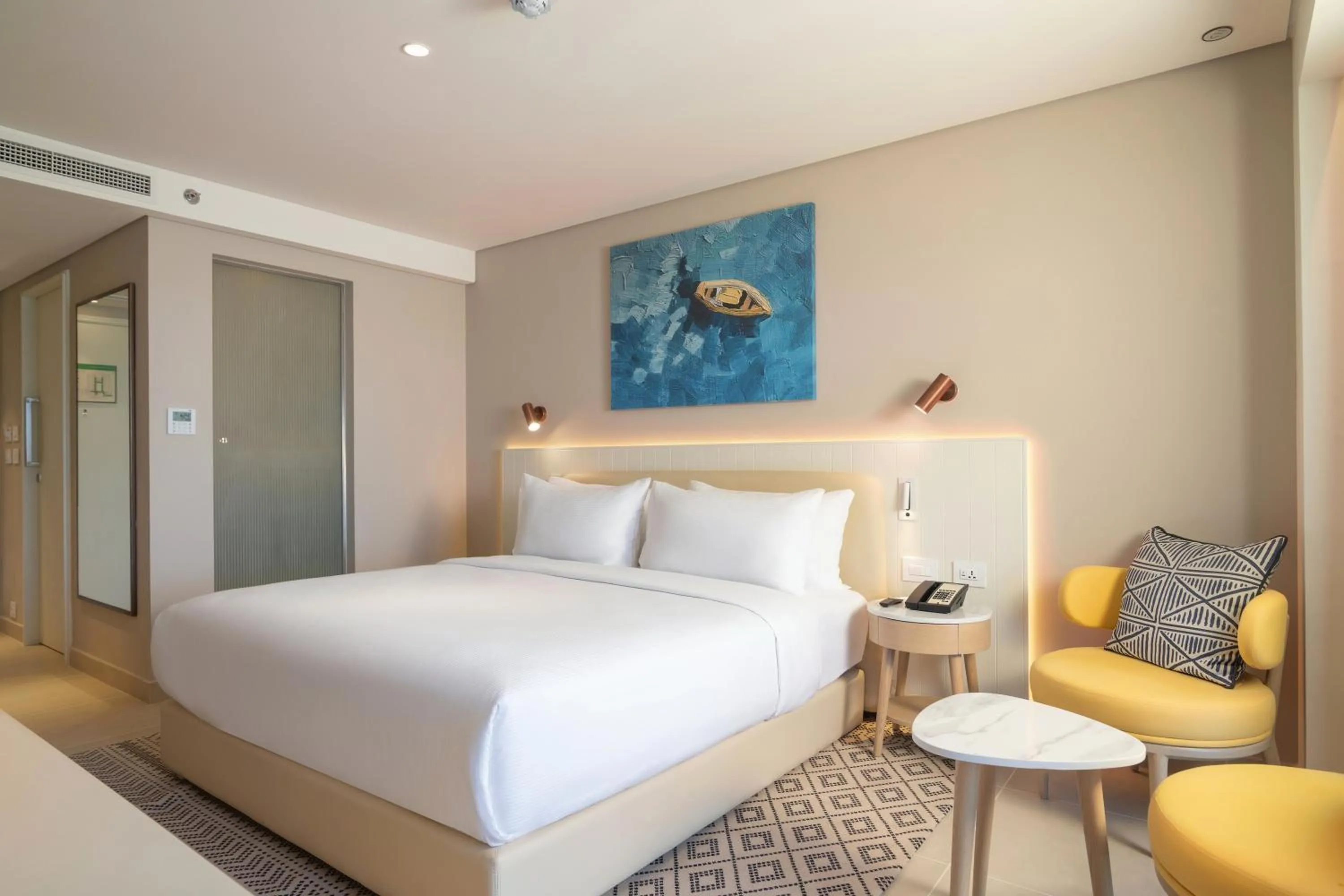 Seating area, Bed in Palma Bay Rotana Resort - New Alamein