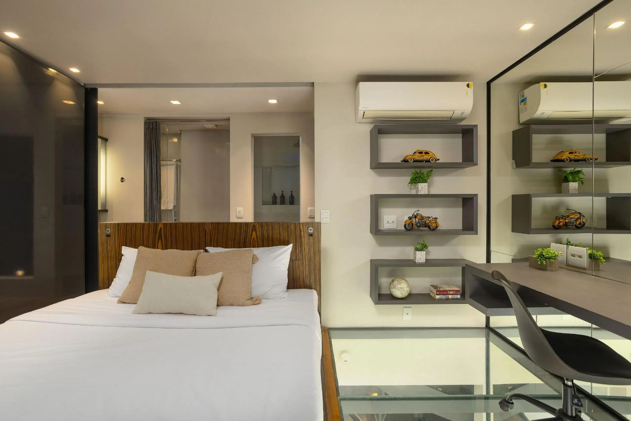Bed in Urbano Duplex