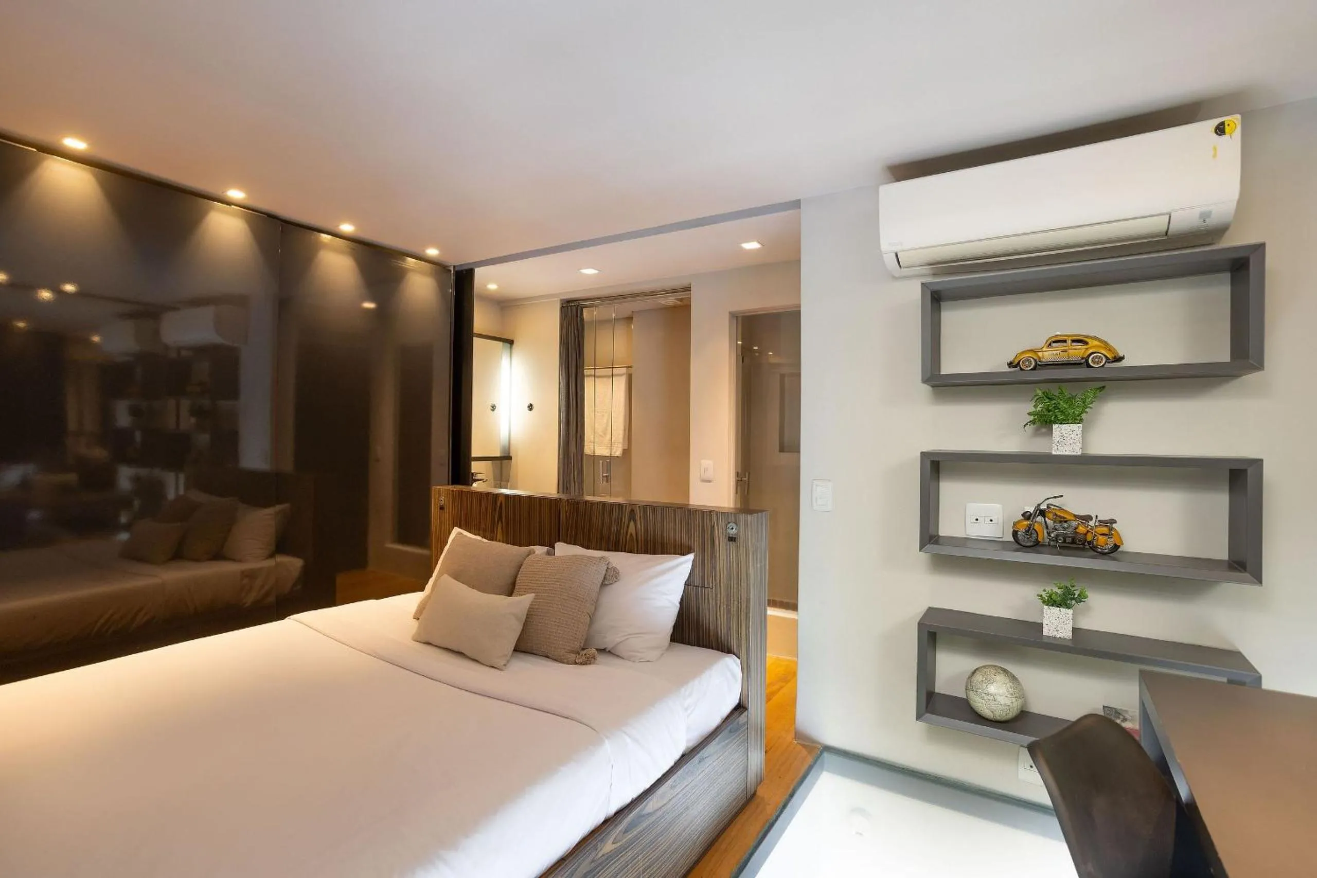 Bed in Urbano Duplex