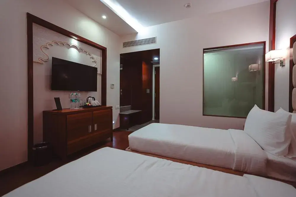 Bed in Ramee The Srinivas Palace Bed in Ramee The Srinivas Palace