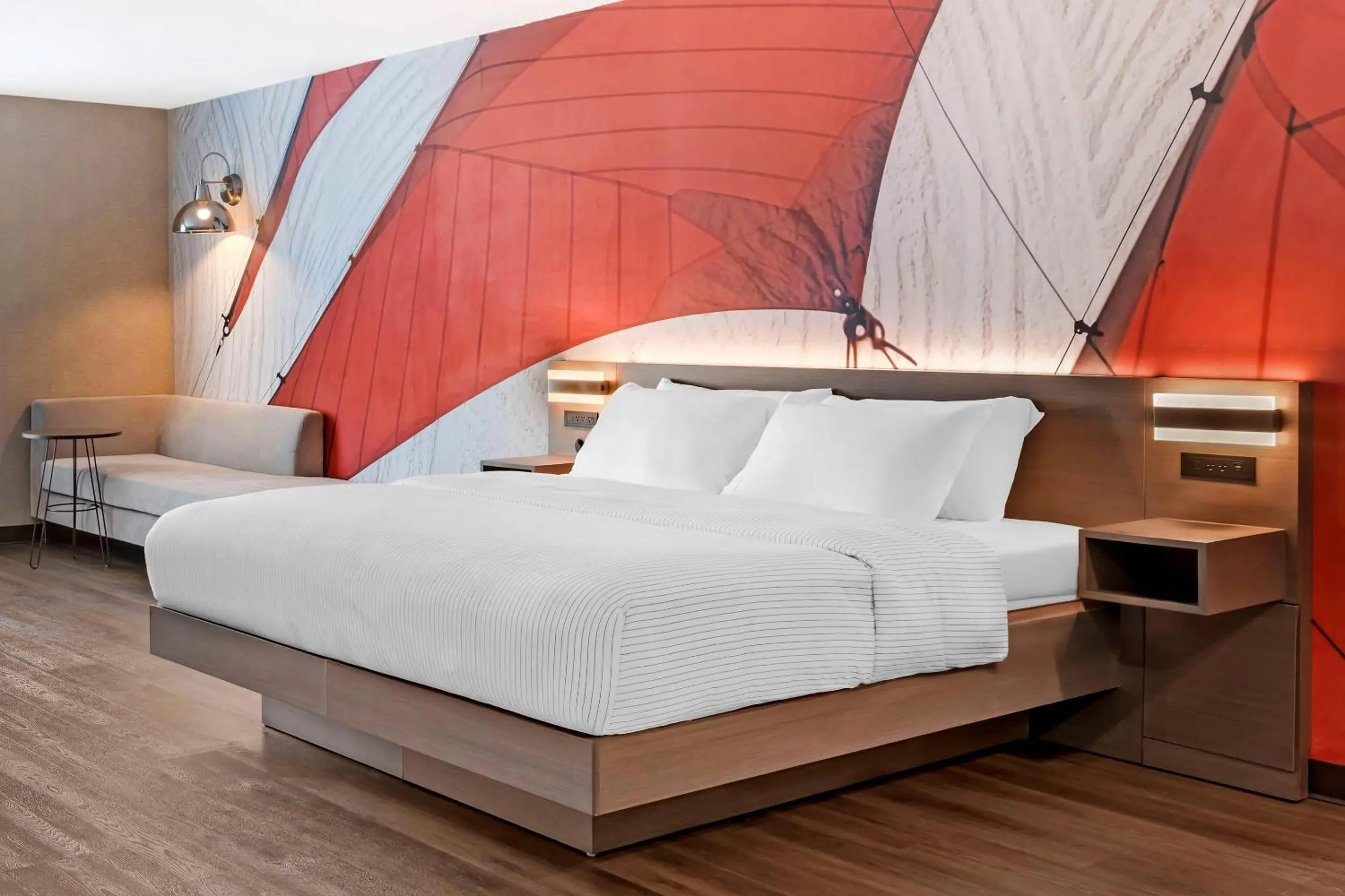 Bedroom, Bed in Cambria Hotel & Suites Plymouth