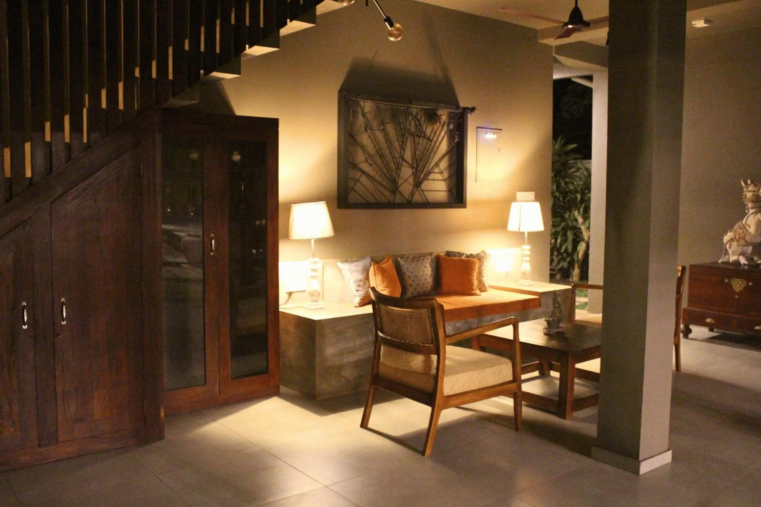 Seating area in The Chariot Hikkduwa Resort