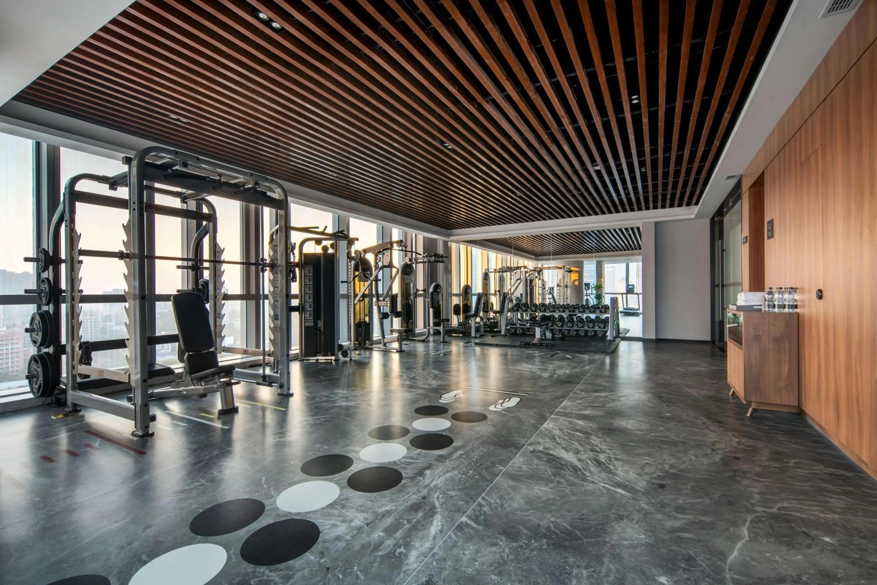 Fitness centre/facilities in UrCove by HYATT Guangzhou Canton Tower Exhibition CenterFree shuttle buses for the Canton Fair and the certificate - handling points for Phase 1
