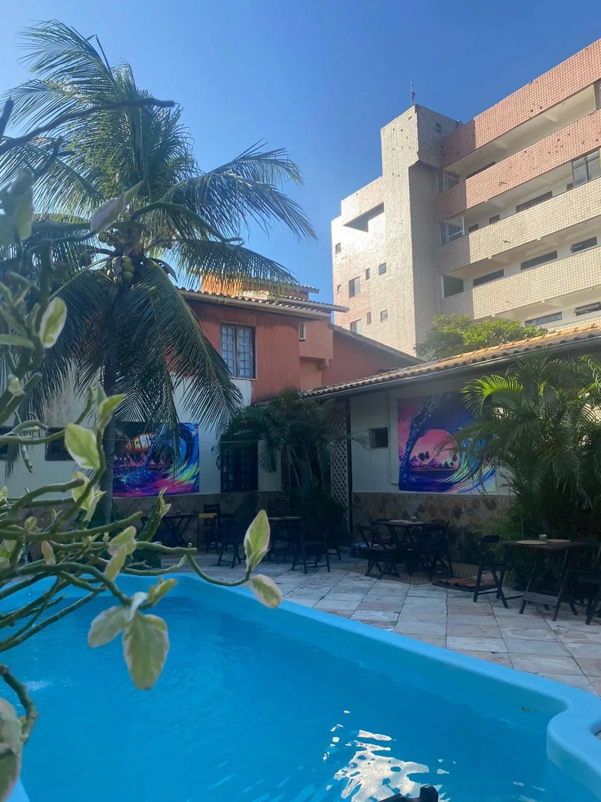 Pool view in Pousada Navegantes Beach