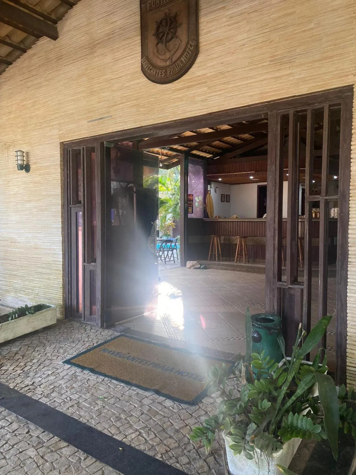 Facade/entrance in Pousada Navegantes Beach