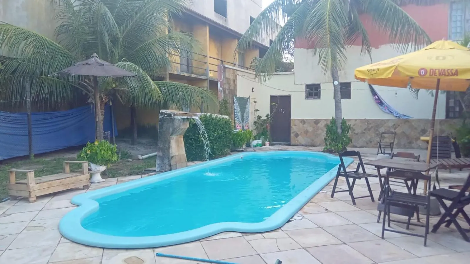 Pool view in Pousada Navegantes Beach