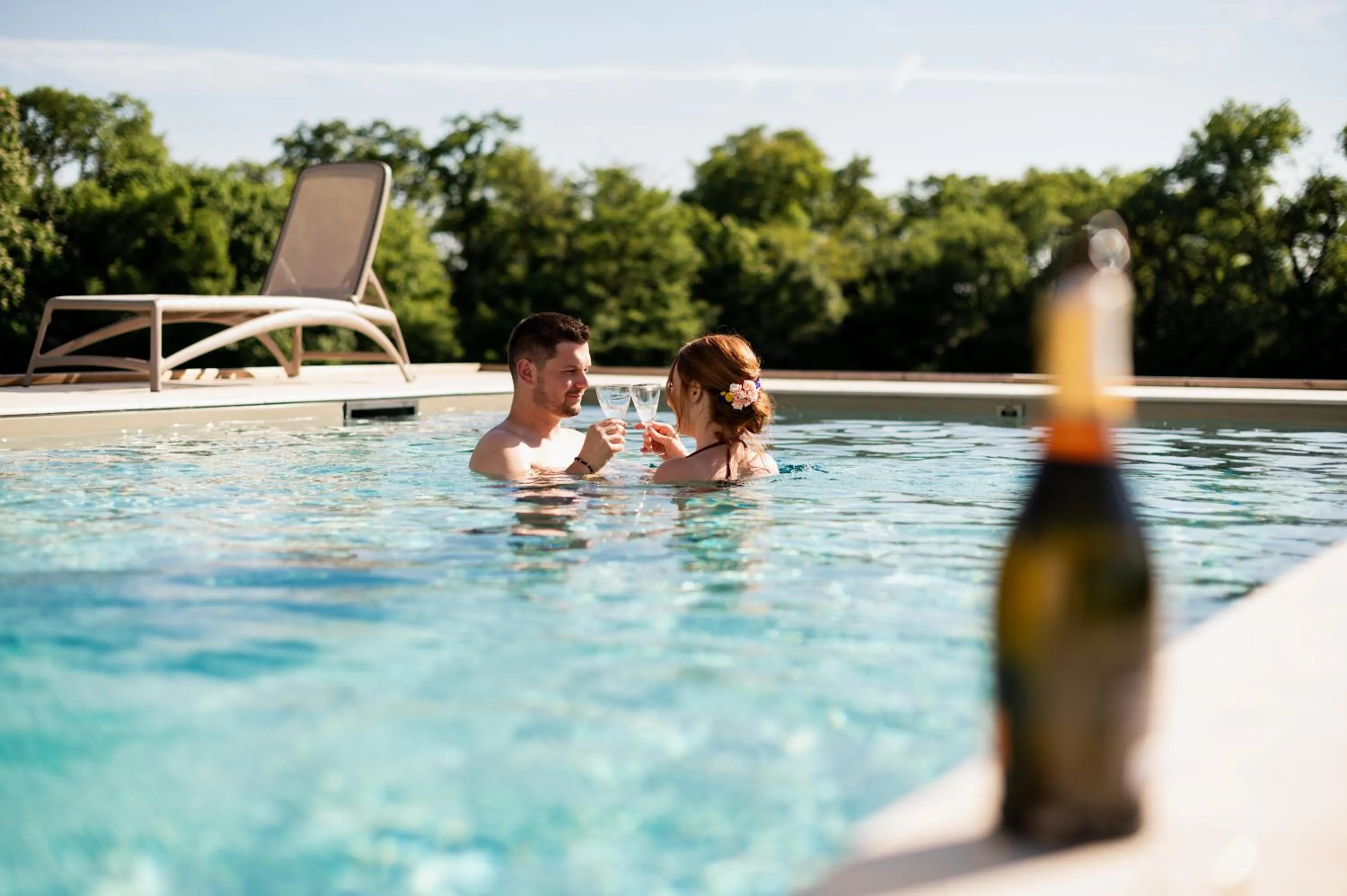 Swimming pool in Domaine de l'Ecorcerie