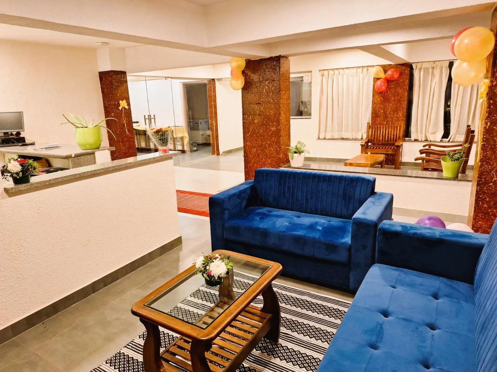 Seating area in Q lite Calangute