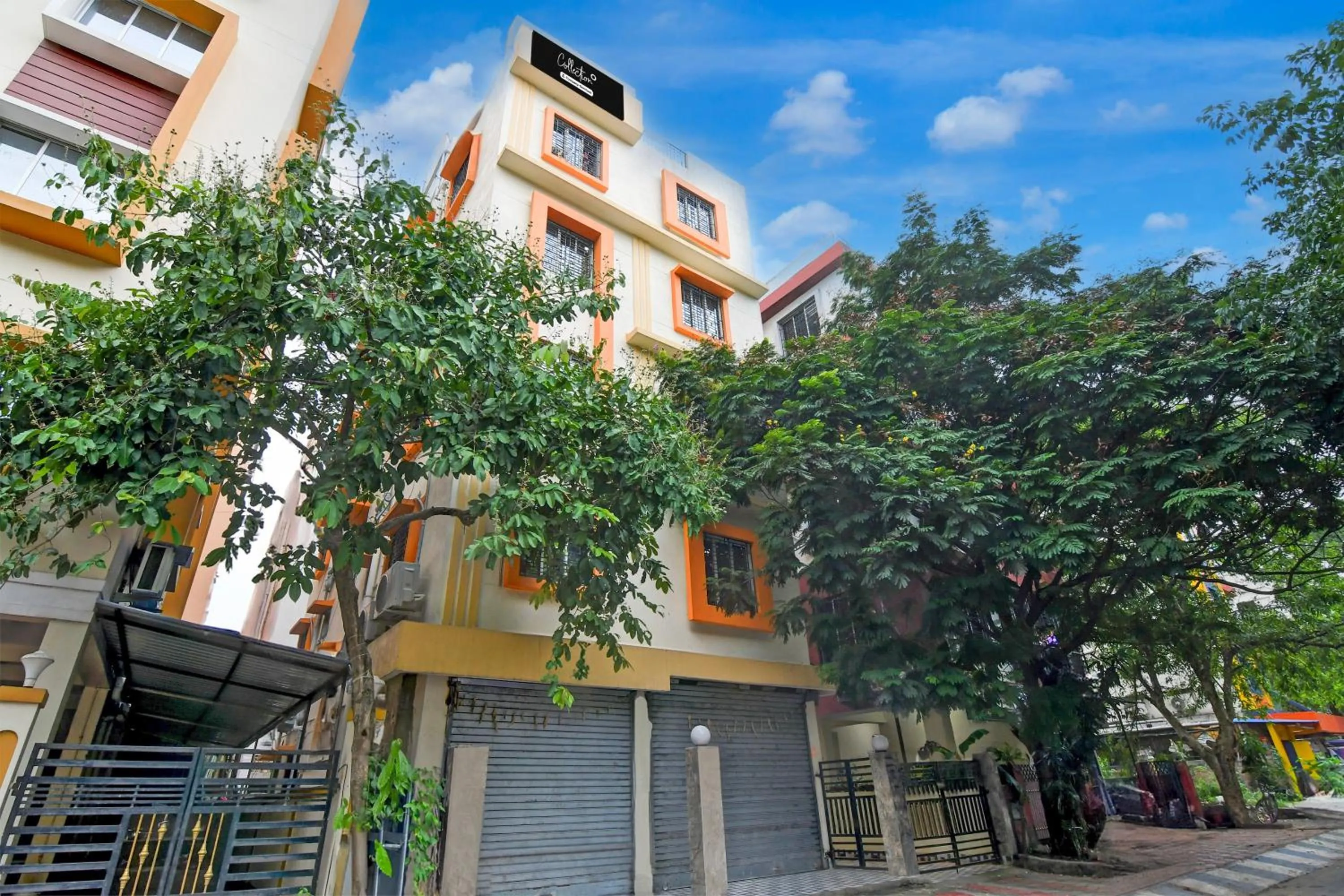Facade/entrance in Super Collection O New Town Near OM Sweets Formerly Shiva Inn