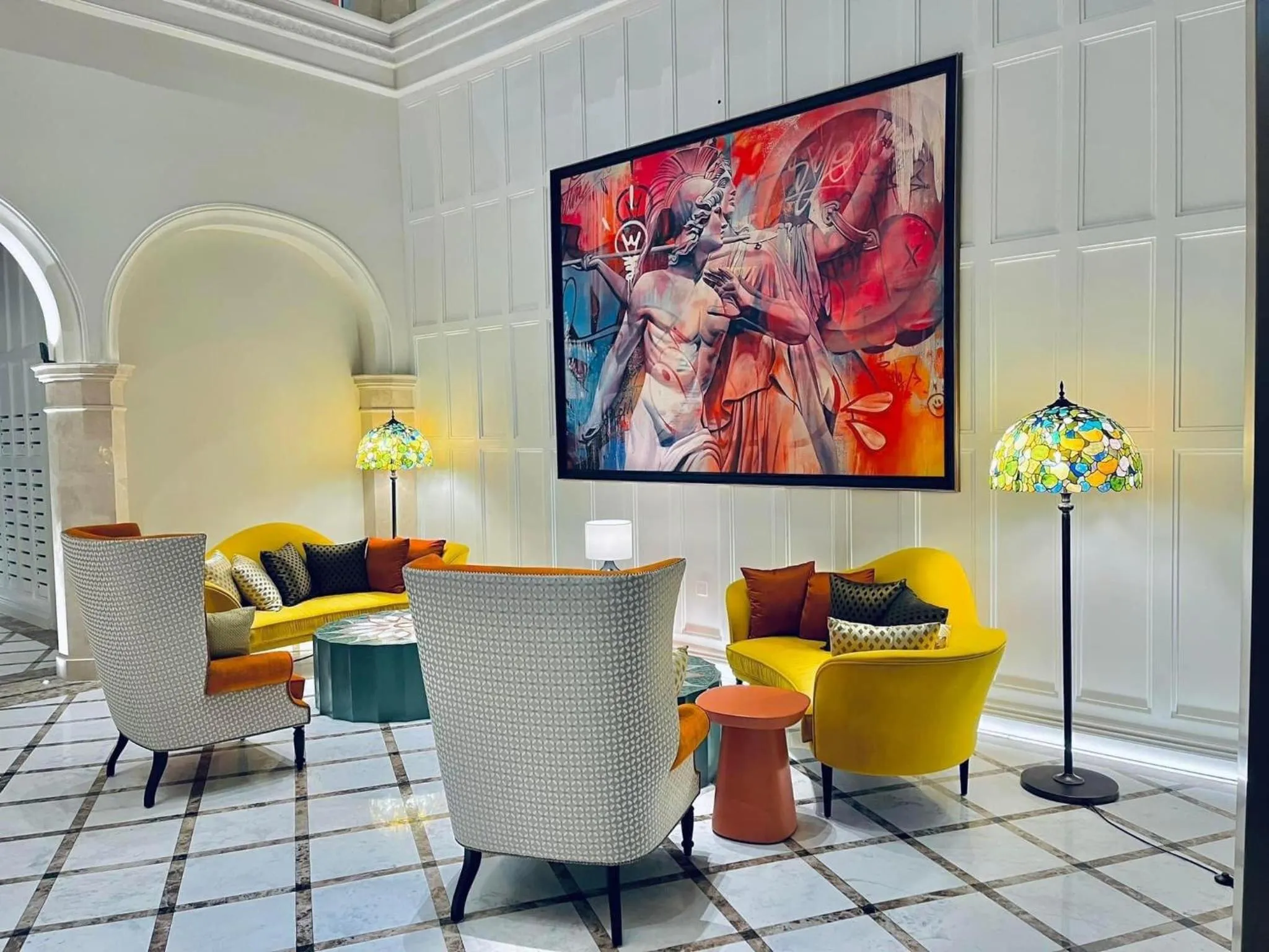 Seating area in We Young Apartments by HOFs - Fireworks & Ocean view