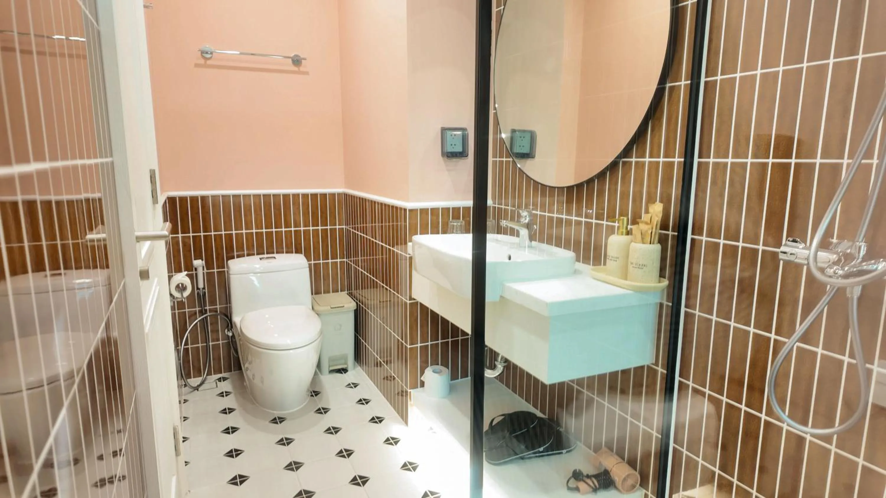 Shower in We Young Apartments by HOFs - Fireworks & Ocean view