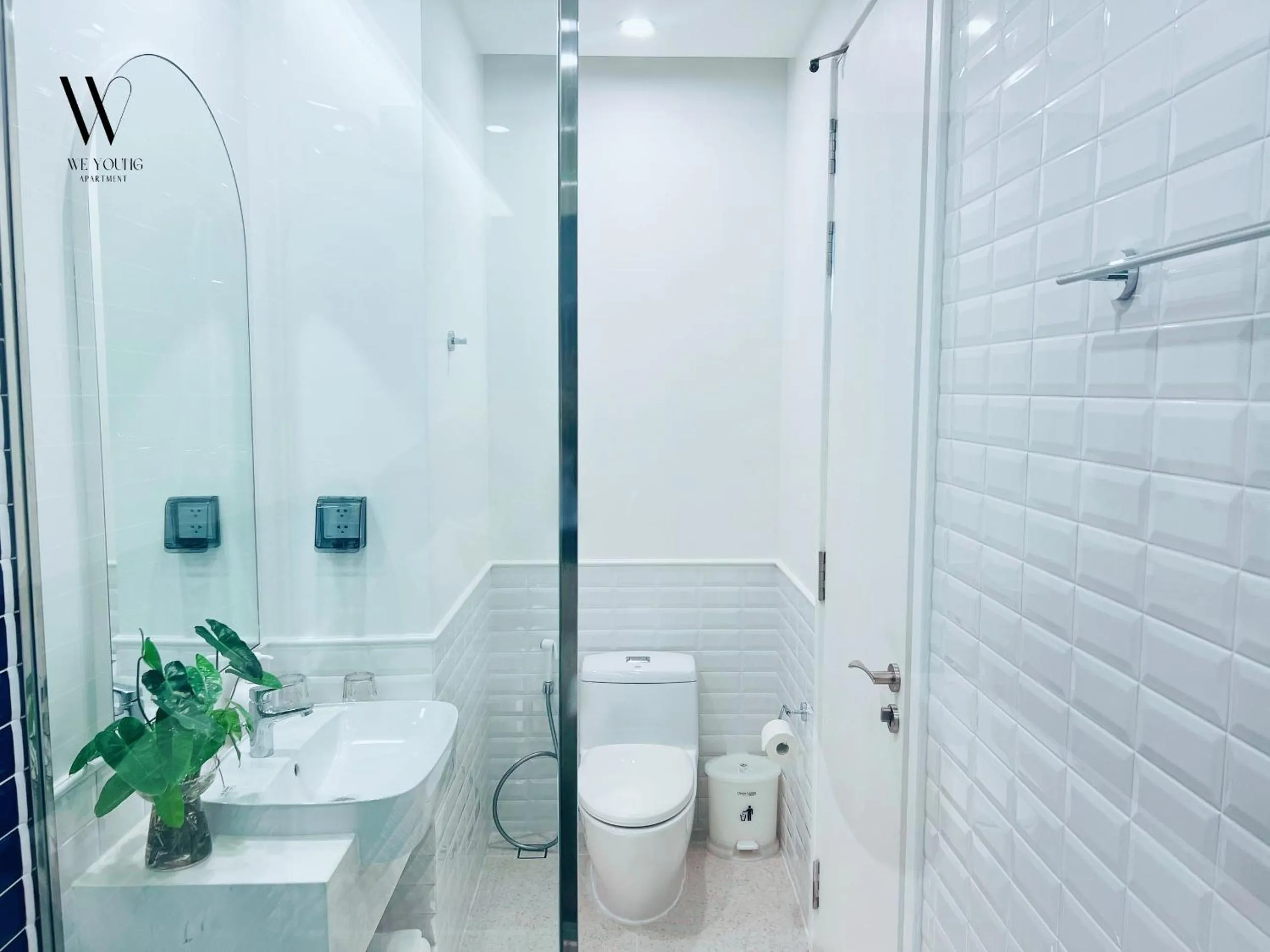 Shower in We Young Apartments by HOFs - Fireworks & Ocean view