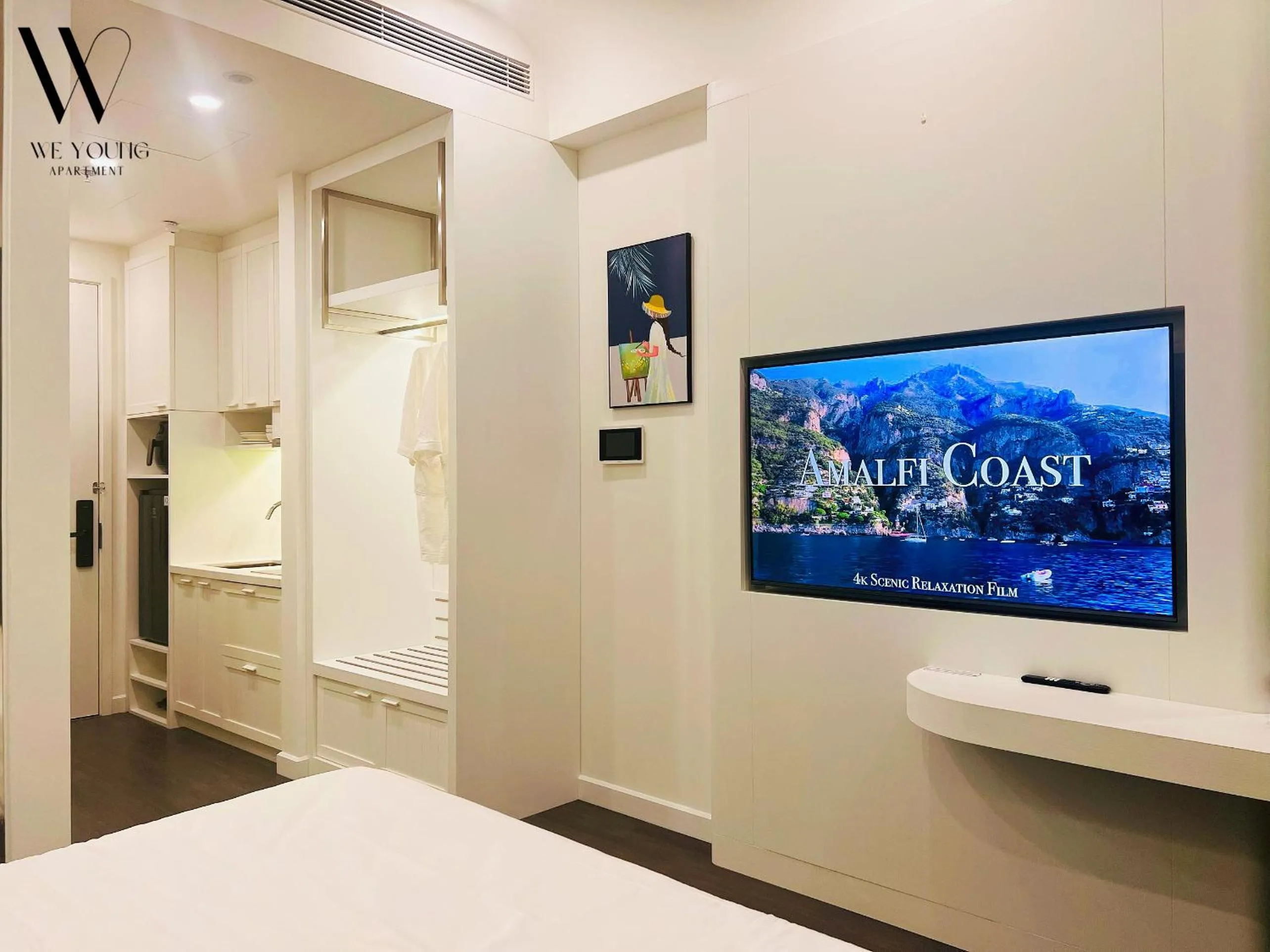 TV and multimedia, Bed in We Young Apartments by HOFs - Fireworks & Ocean view