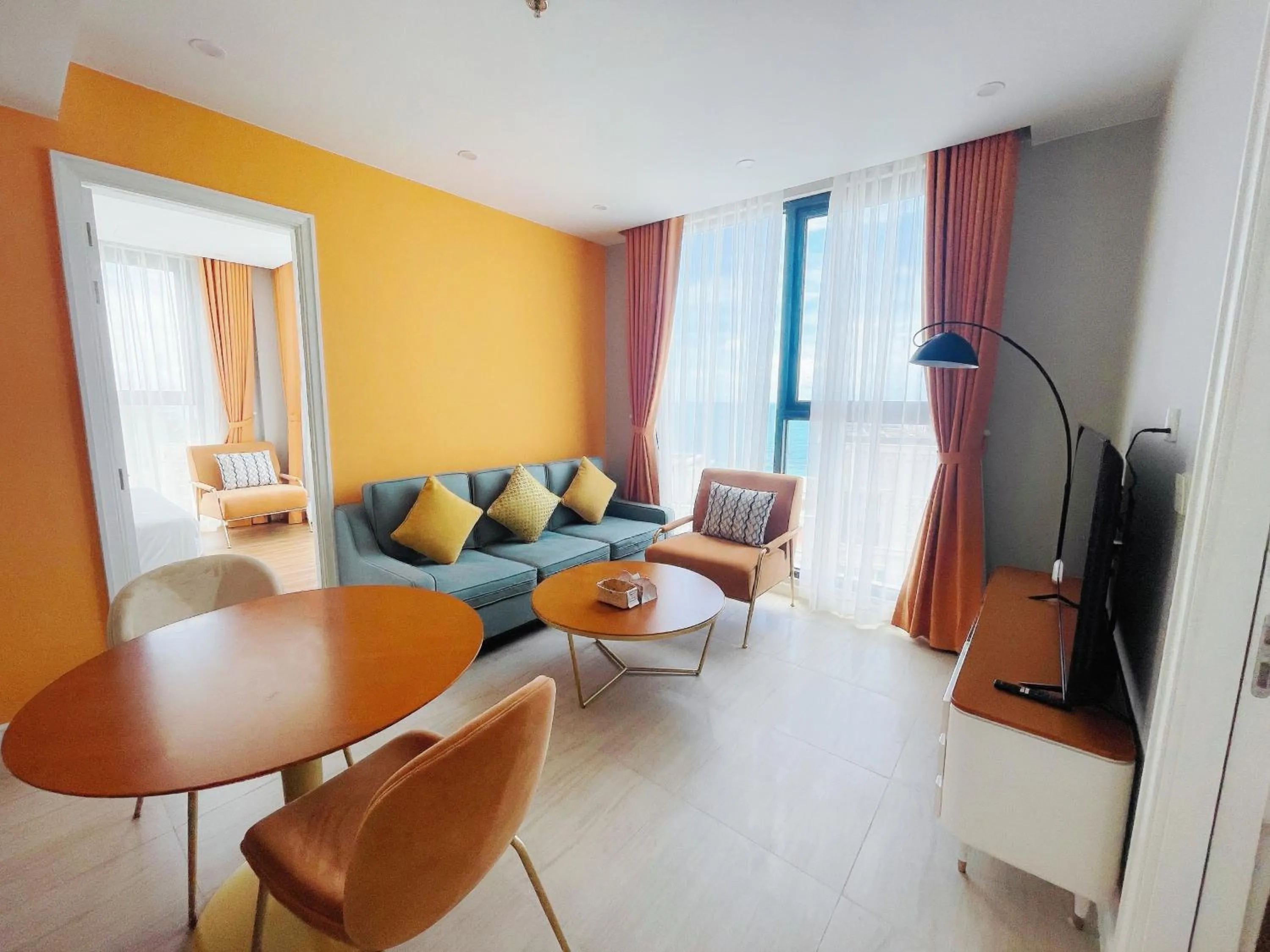 Seating area in We Young Apartments by HOFs - Fireworks & Ocean view