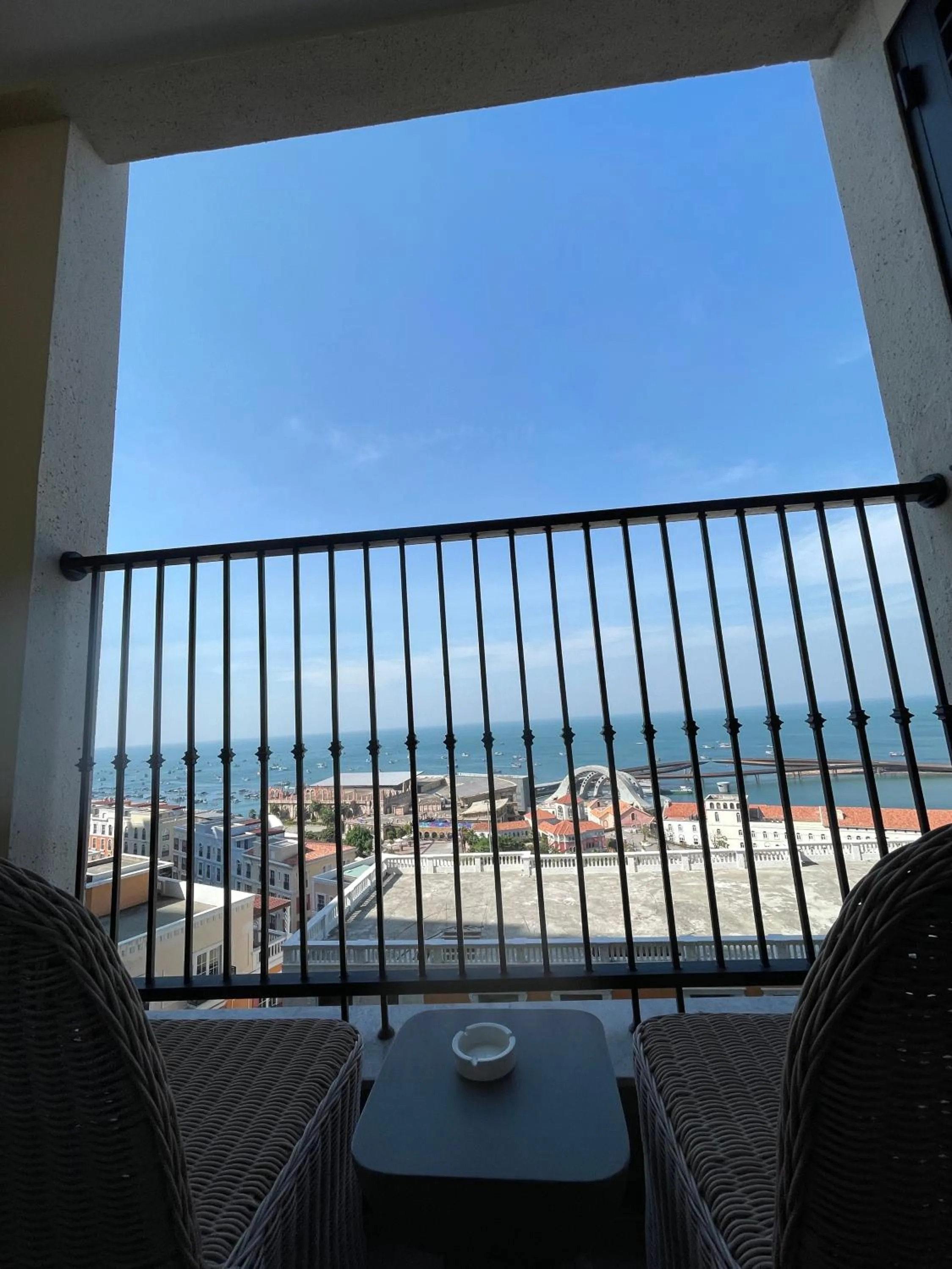 Balcony/Terrace in We Young Apartments by HOFs - Fireworks & Ocean view