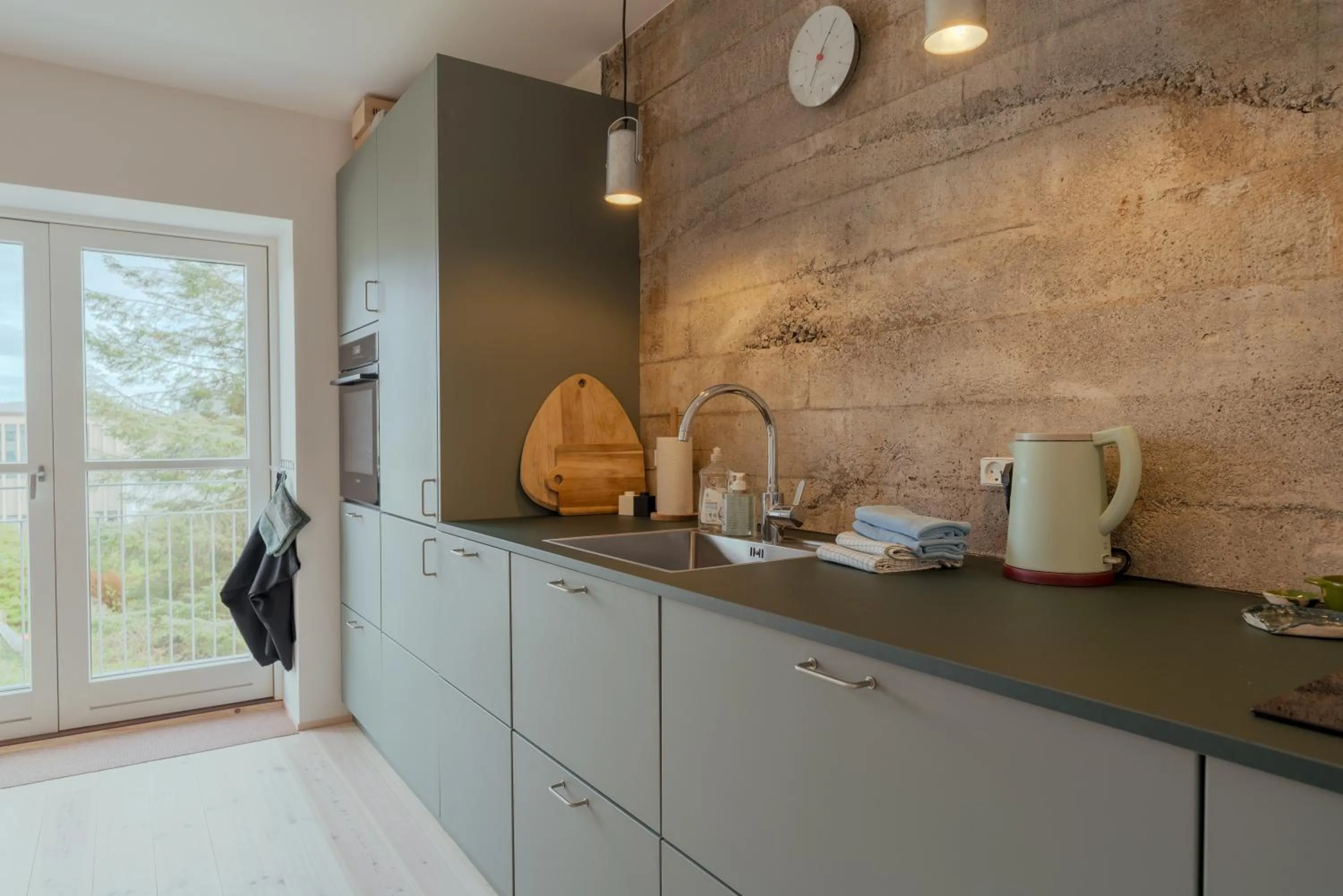 Kitchen or kitchenette in Charming Central Tórshavn Retreat - 2BR Apartment