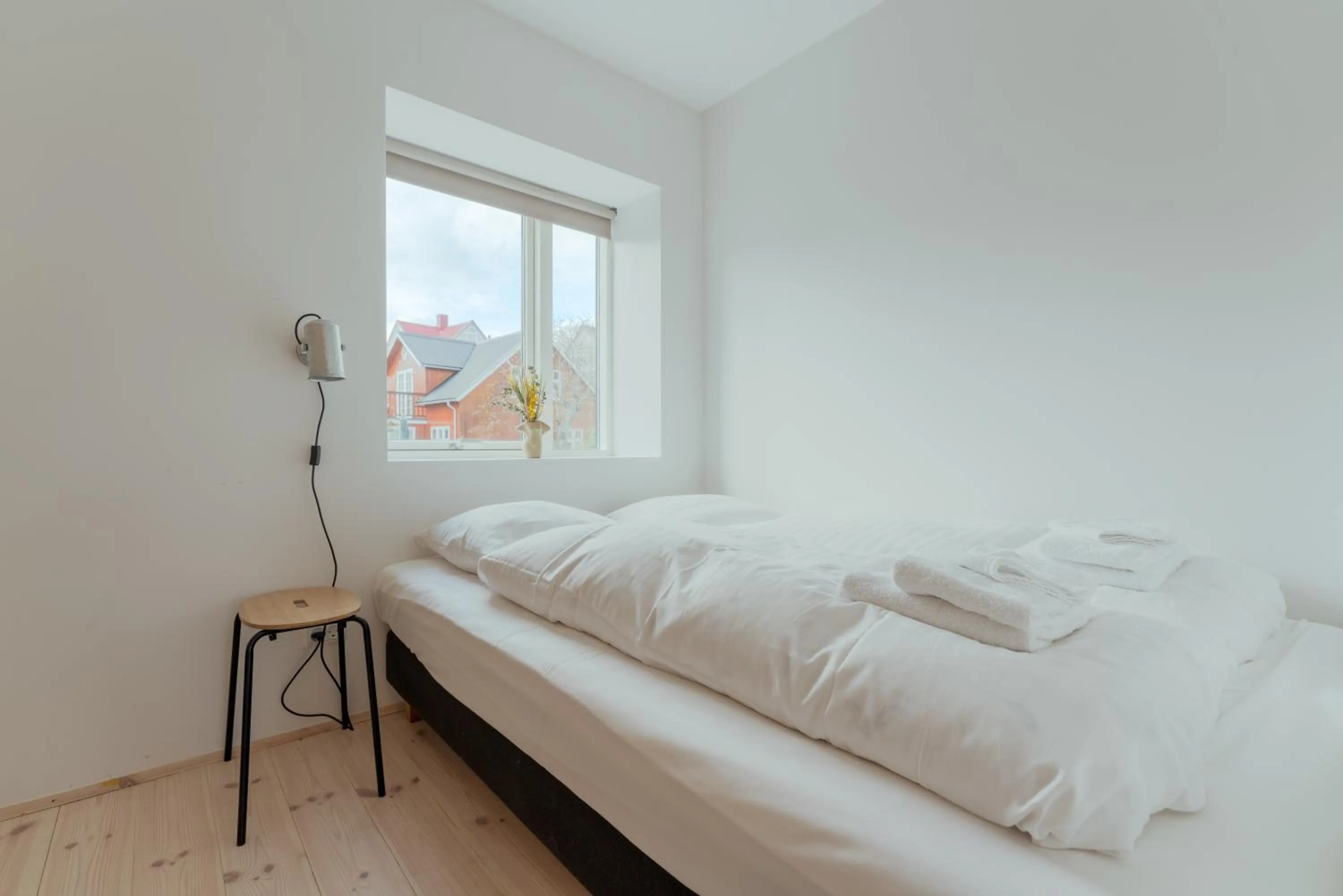 Bedroom, Bed in Charming Central Tórshavn Retreat - 2BR Apartment