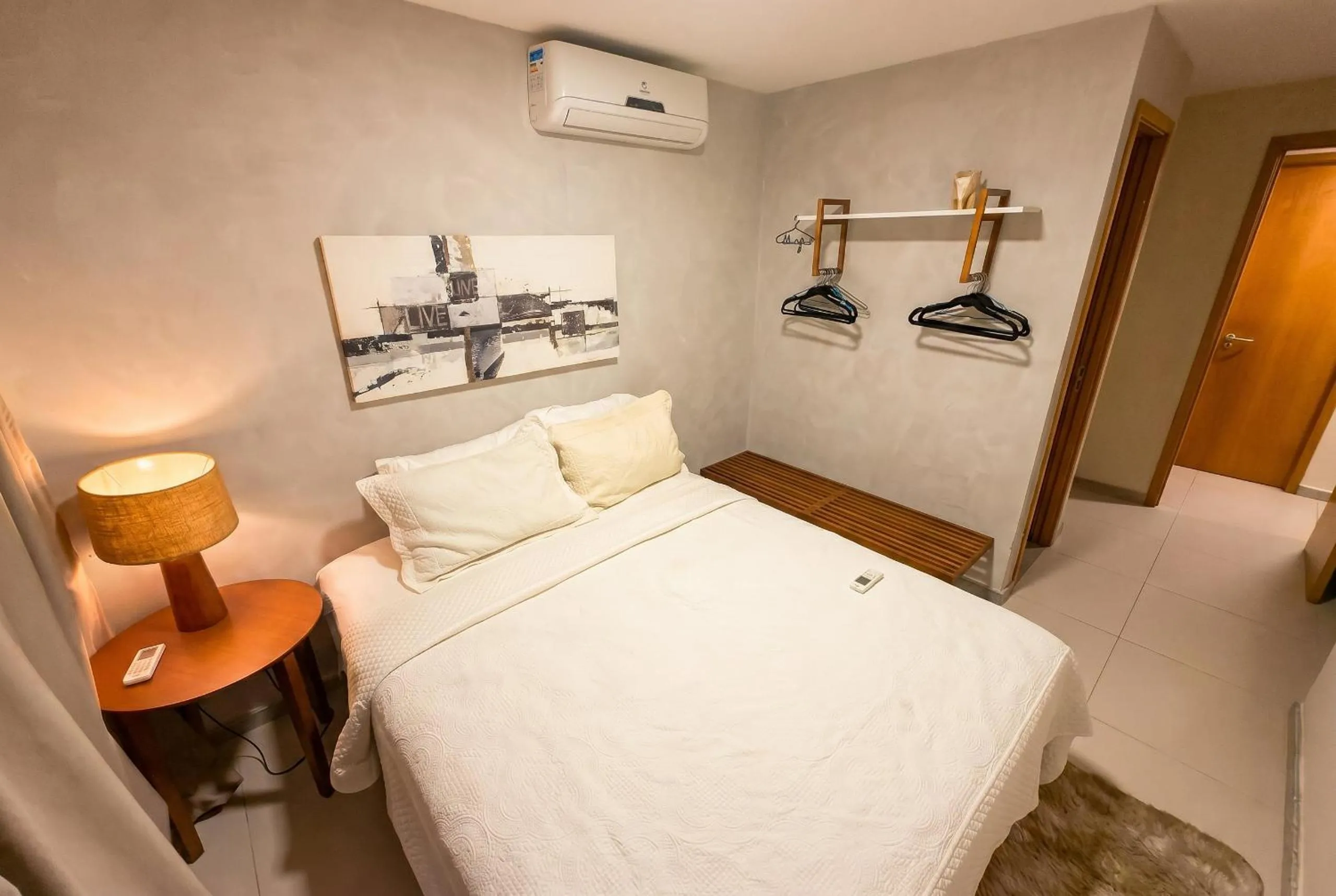 Bedroom, Bed in Malawi Beach Resort - Flat SKY
