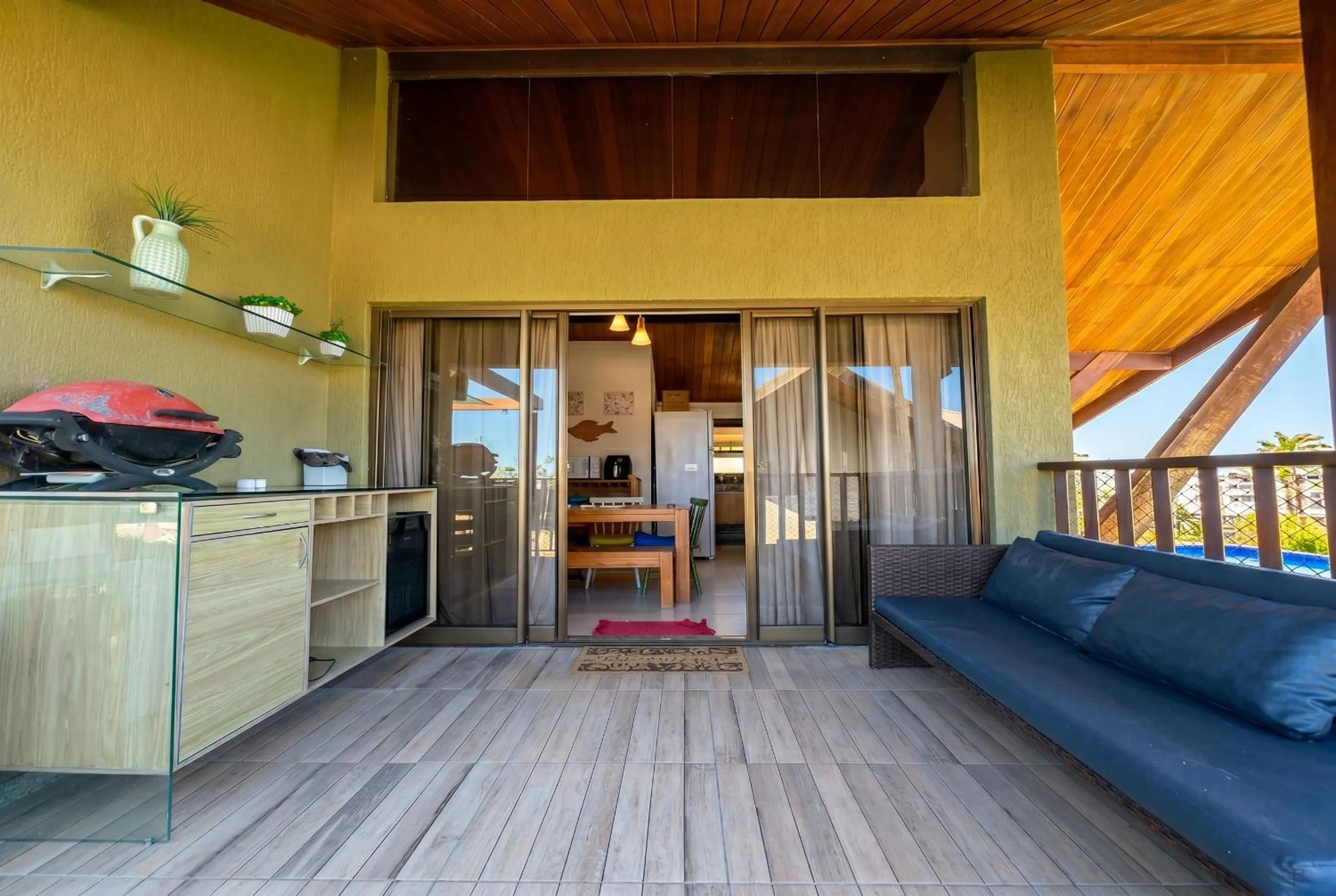 Balcony/Terrace in Malawi Beach Resort - Flat SKY